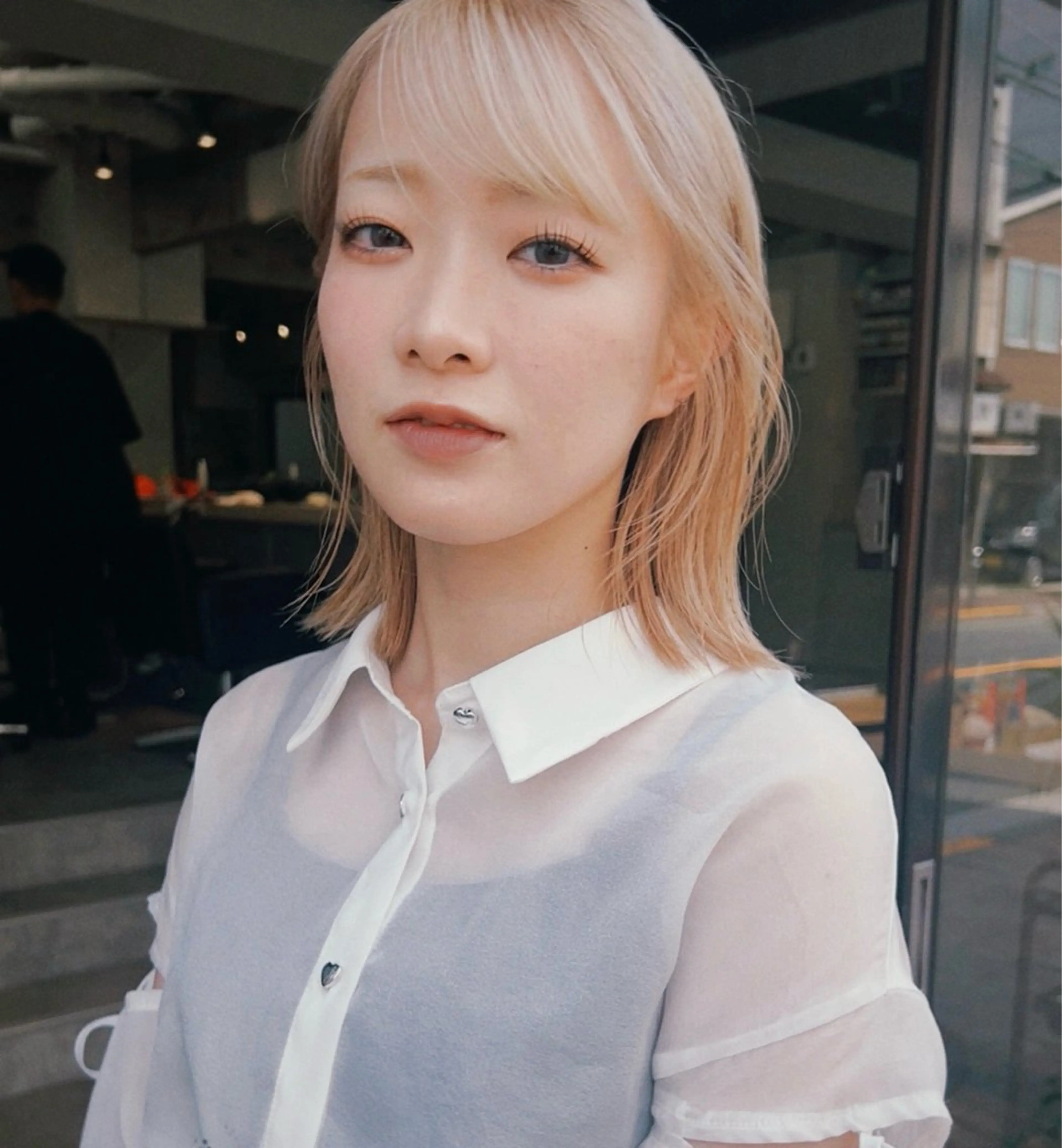 ミディアム カット ヘアカラー Umu所属・✳︎透明感カラー✳︎ ボブ✳︎nanaのヘアスタイル