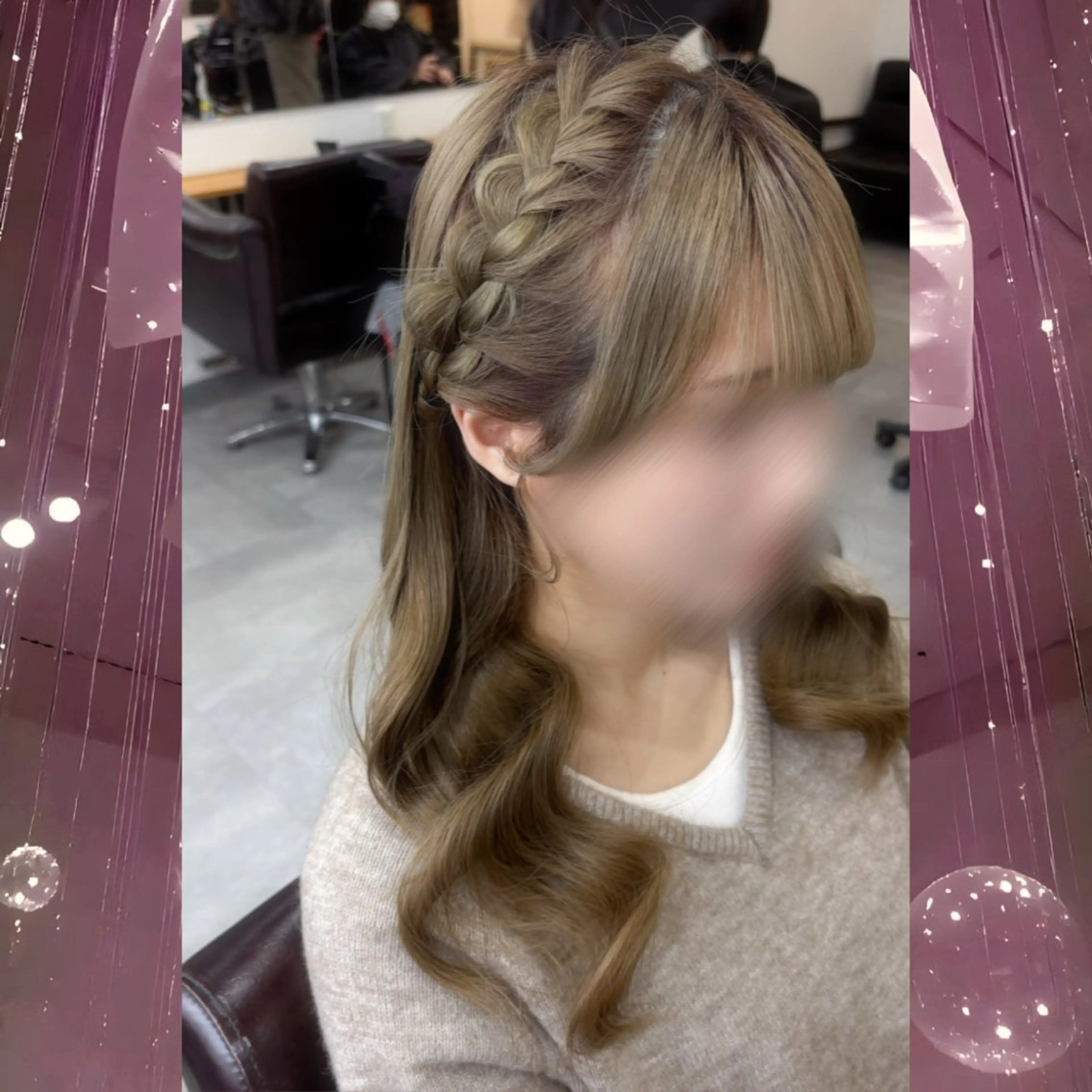 ロング ヘアセット 河原 彩心【練習モデル】のヘアスタイル
