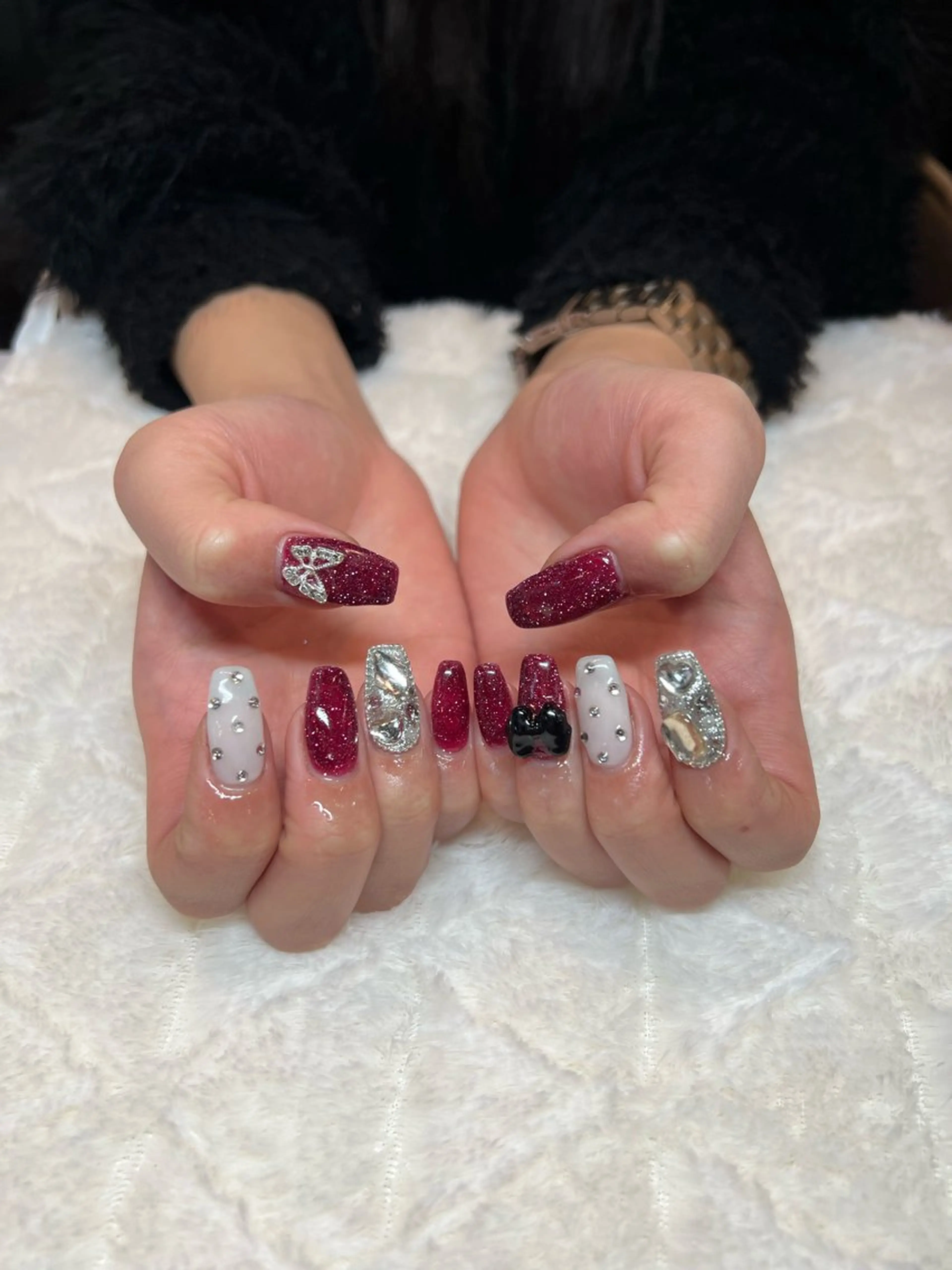 ネイル ハンドネイル 韓国🩶Y2Kネイル 💫くれはのネイルデザイン