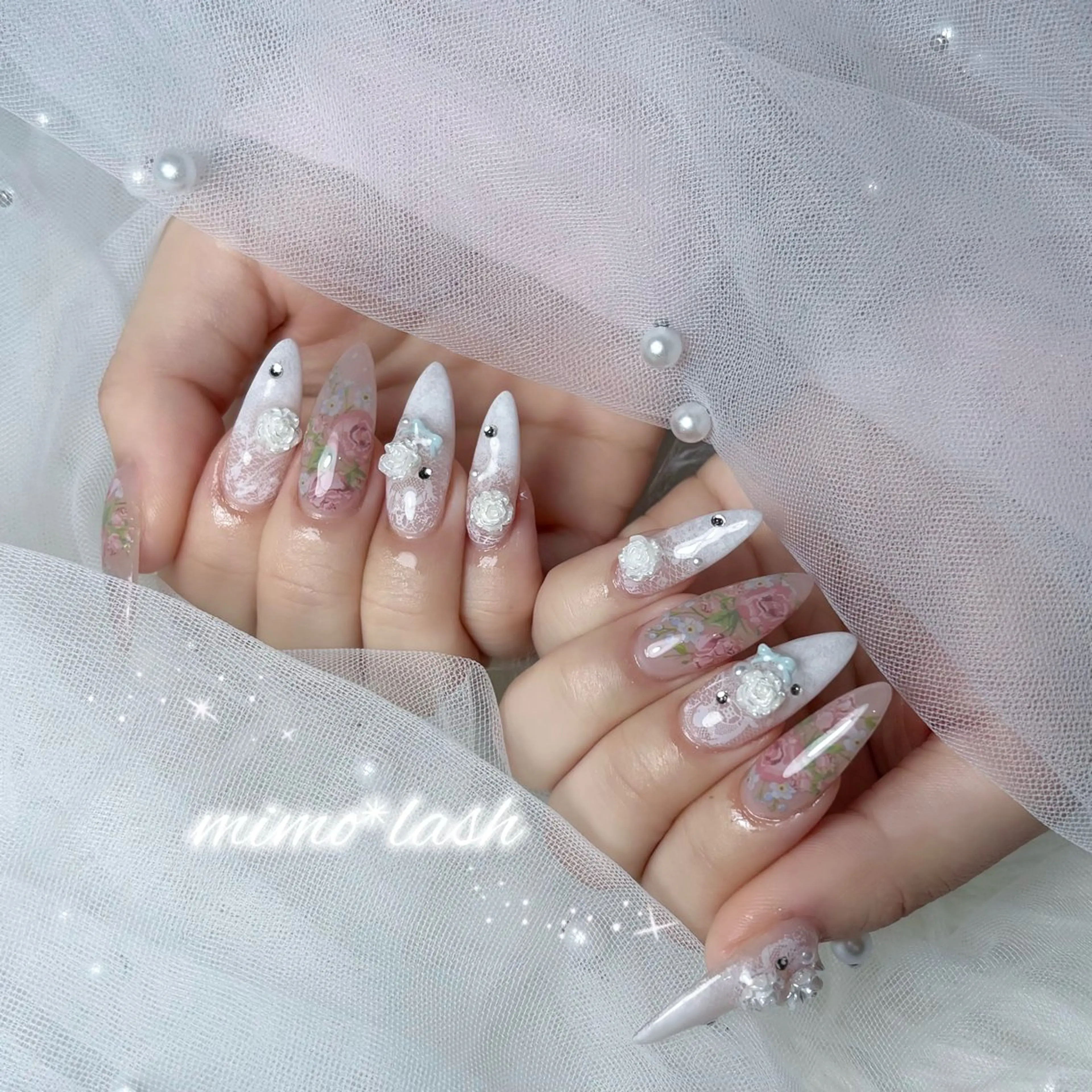 ネイル ハンドネイル mimo*lash 🍒sakura🍒のマツエク・マツパデザイン