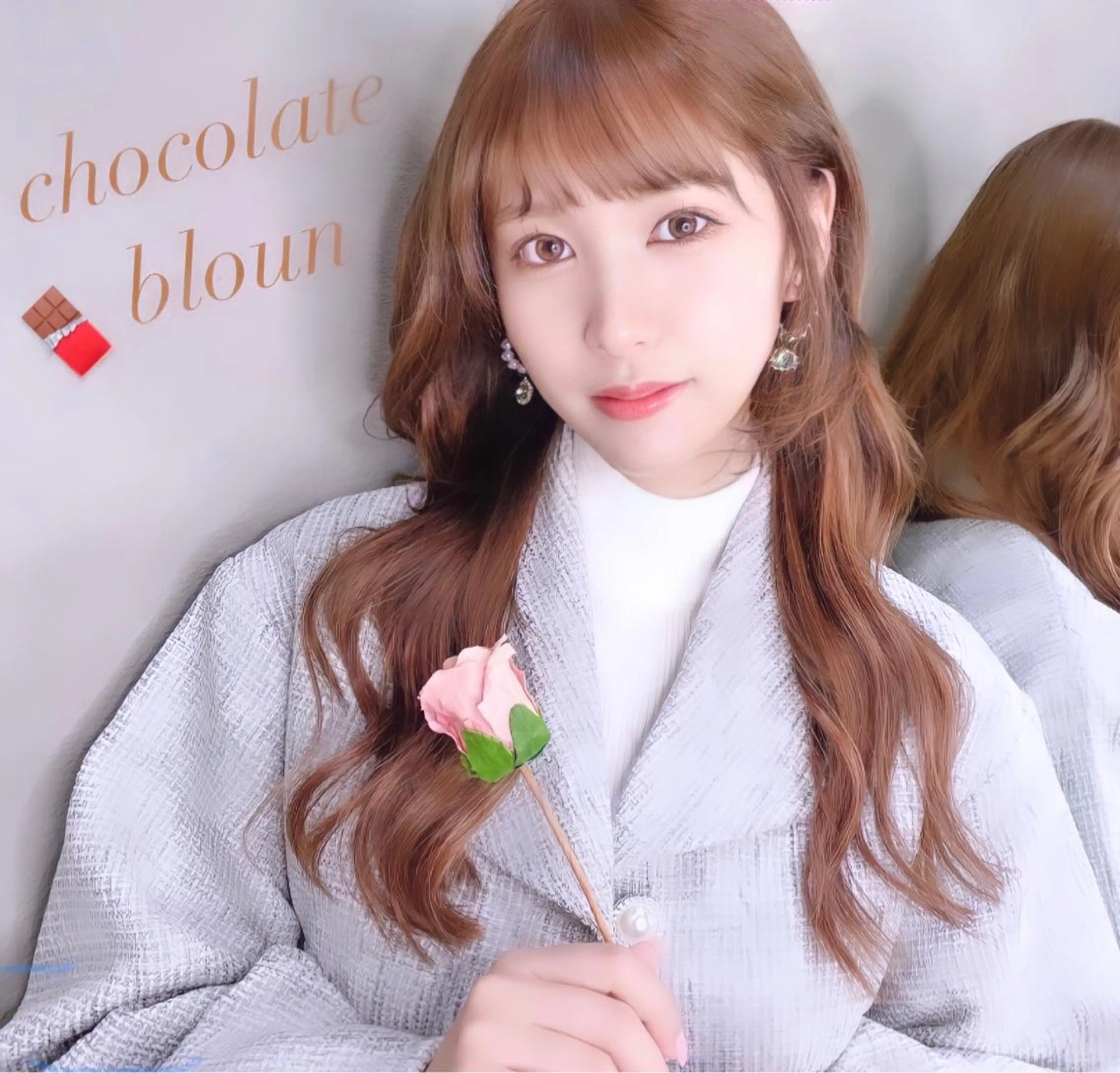 ロング カラー ブラウンカラー チョコレートブラウン 透明感カラー モカブラウン エギョモリ カット ヘアカラー トリートメント 透明感カラー×小 顔レイヤー♡ヒデさんのヘアスタイル