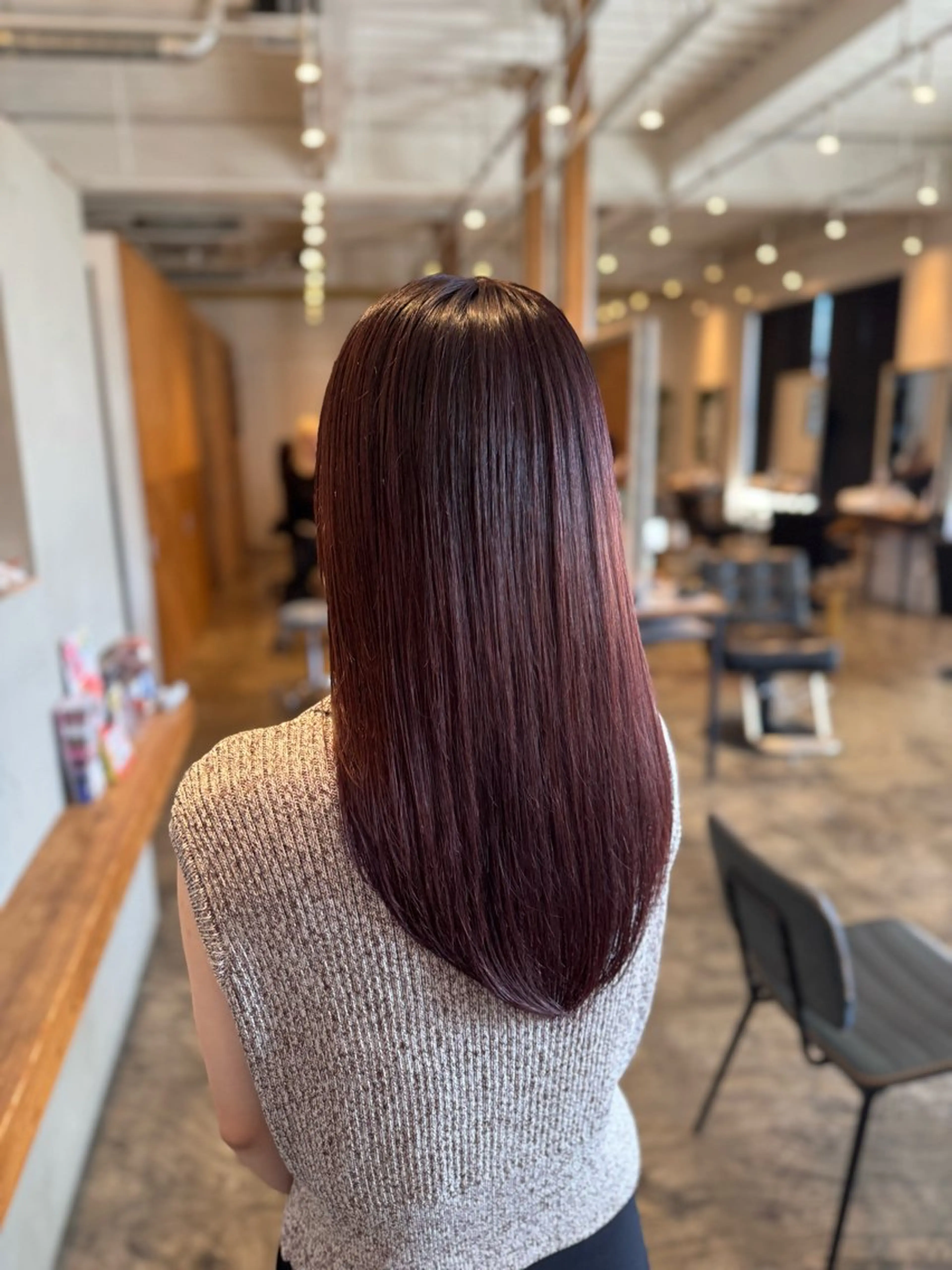 セミロング カラー ブラウンカラー ピンクカラー ピンクブラウン ヘアカラー ハイトーンカラー特化 🥀KAITO🥀のヘアスタイル