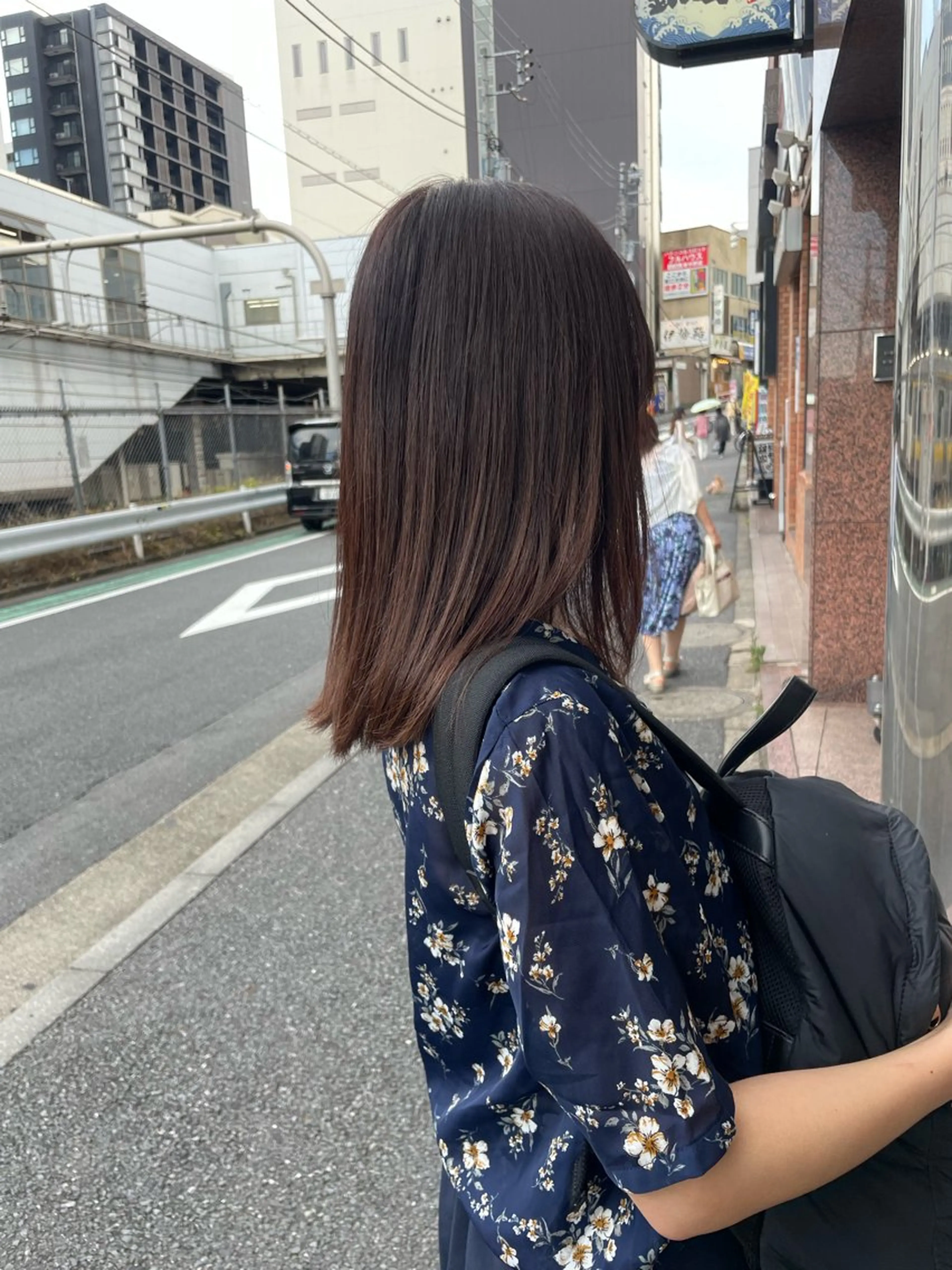 ミディアム カラー ブラウンカラー チョコレートブラウン ヘアカラー ヘッドスパ 髪質改善/Bloss om🌷高橋沙衣のヘアスタイル