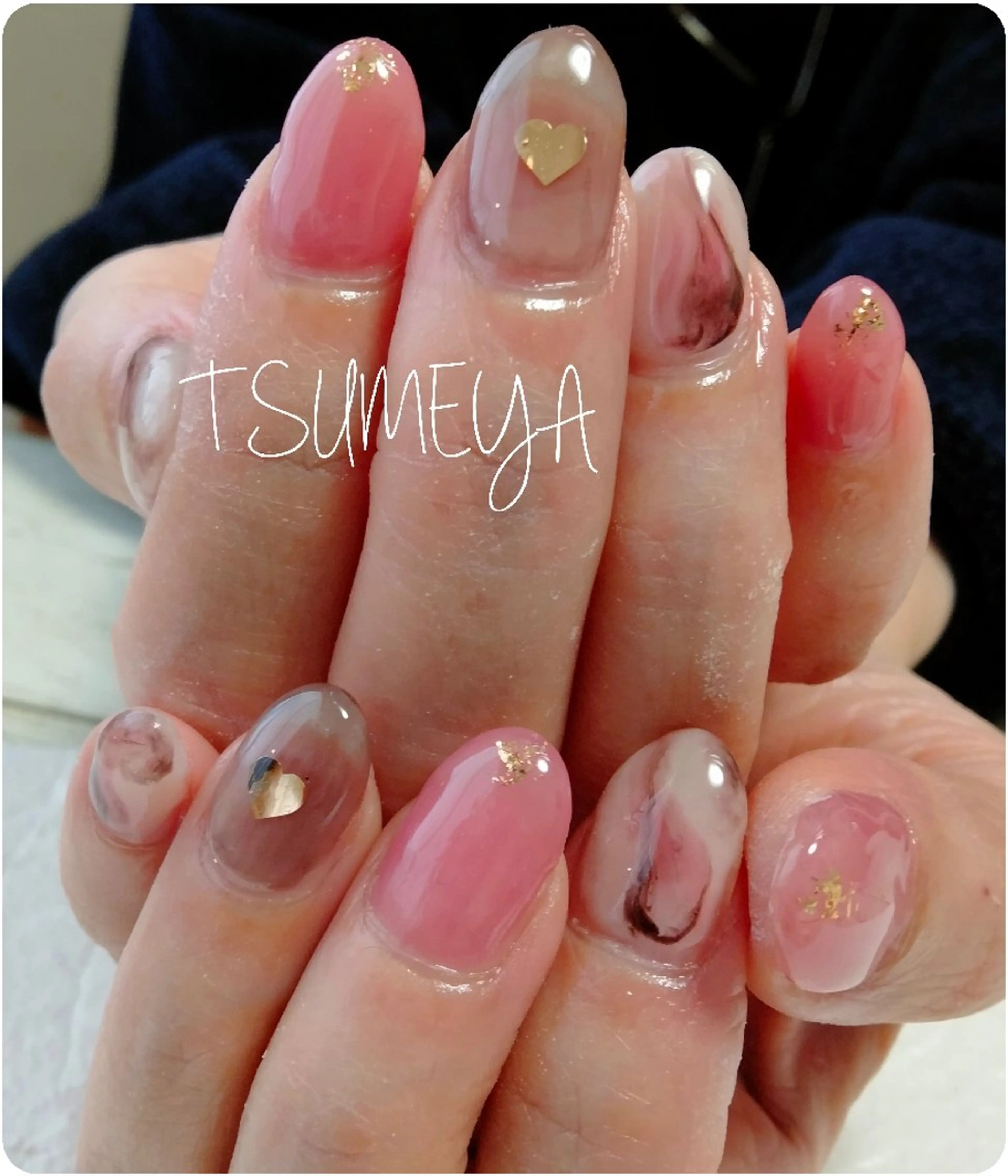 ネイル バレンタイン ハンドネイル _TSUMEYA _のネイルデザイン