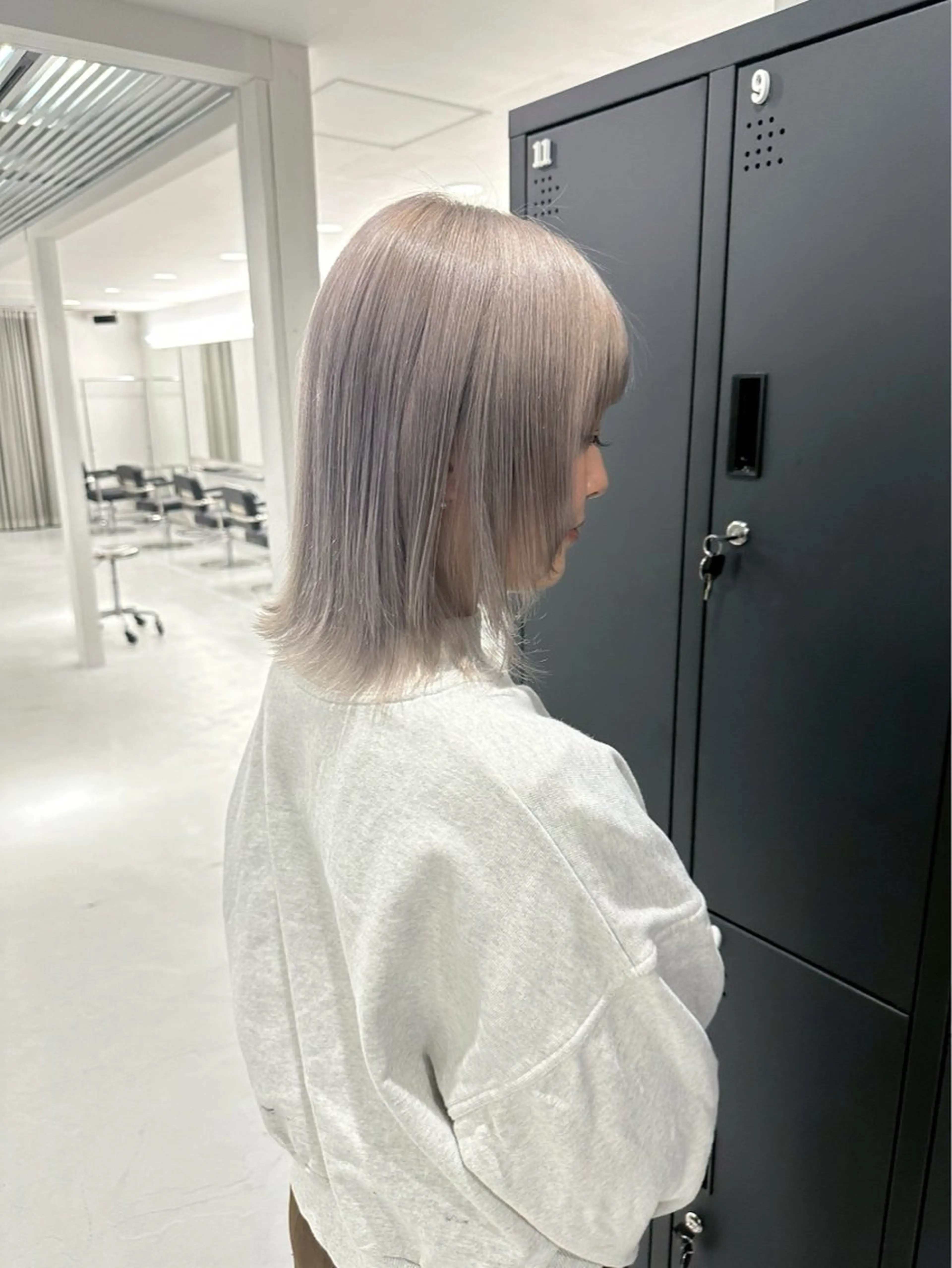 ミディアム カラー カラーモデル募集中 /新潟万代/かこ🩵のヘアスタイル