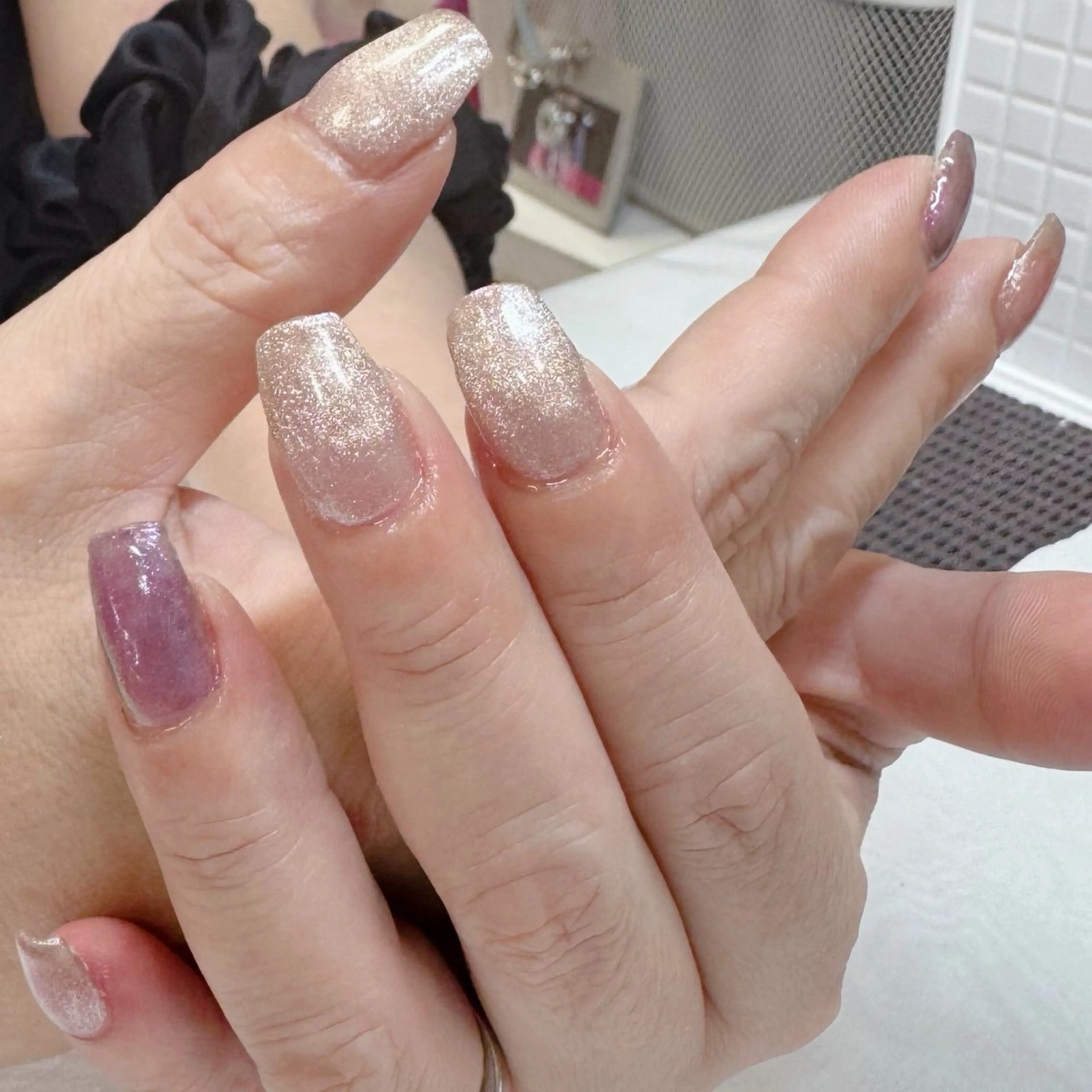 ネイル キラキラネイル マグネットネイル maruyasu. yのネイルデザイン