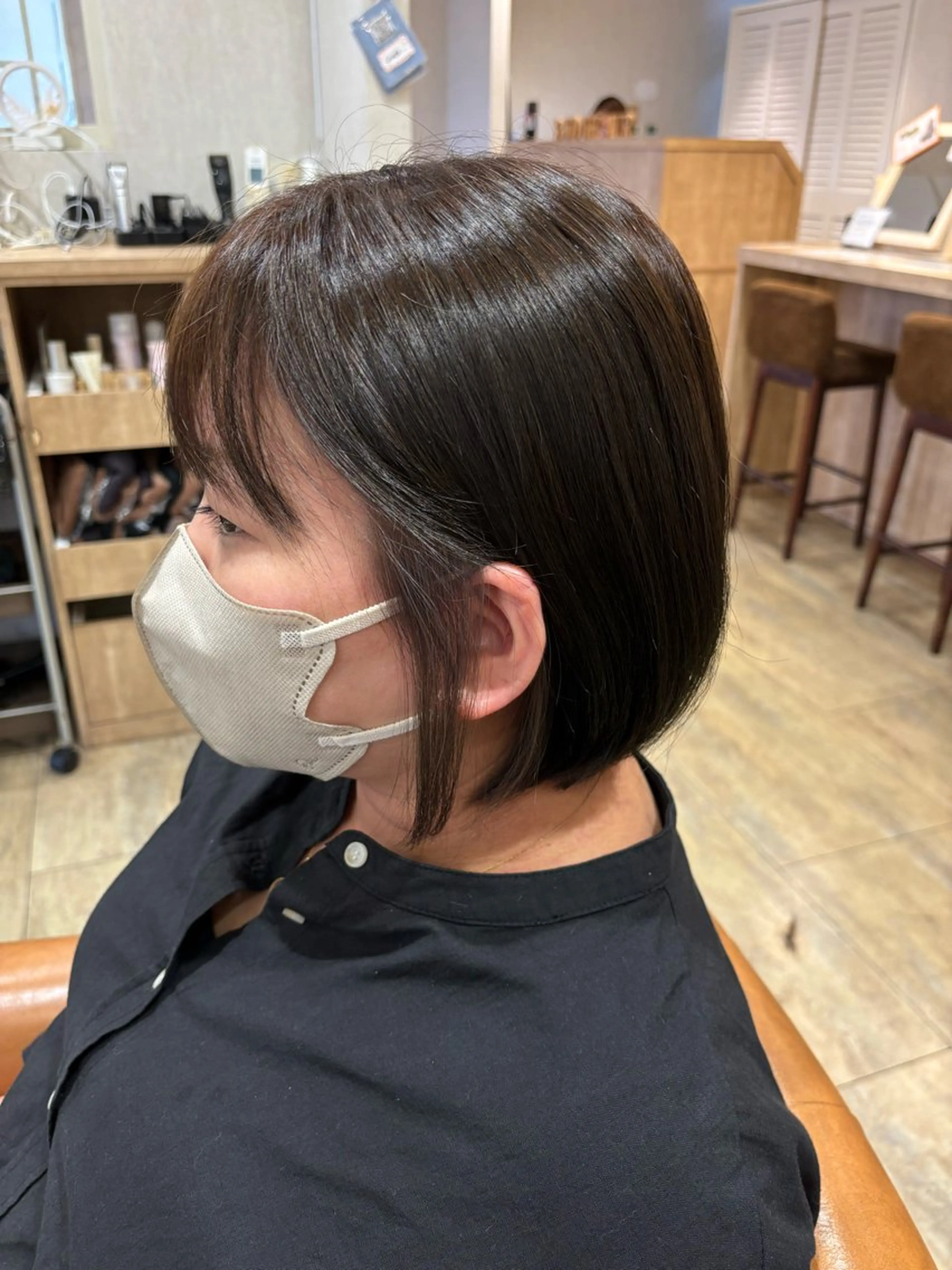 ミディアム YURINO /ボブ ベージュ/ハイトーンのヘアスタイル