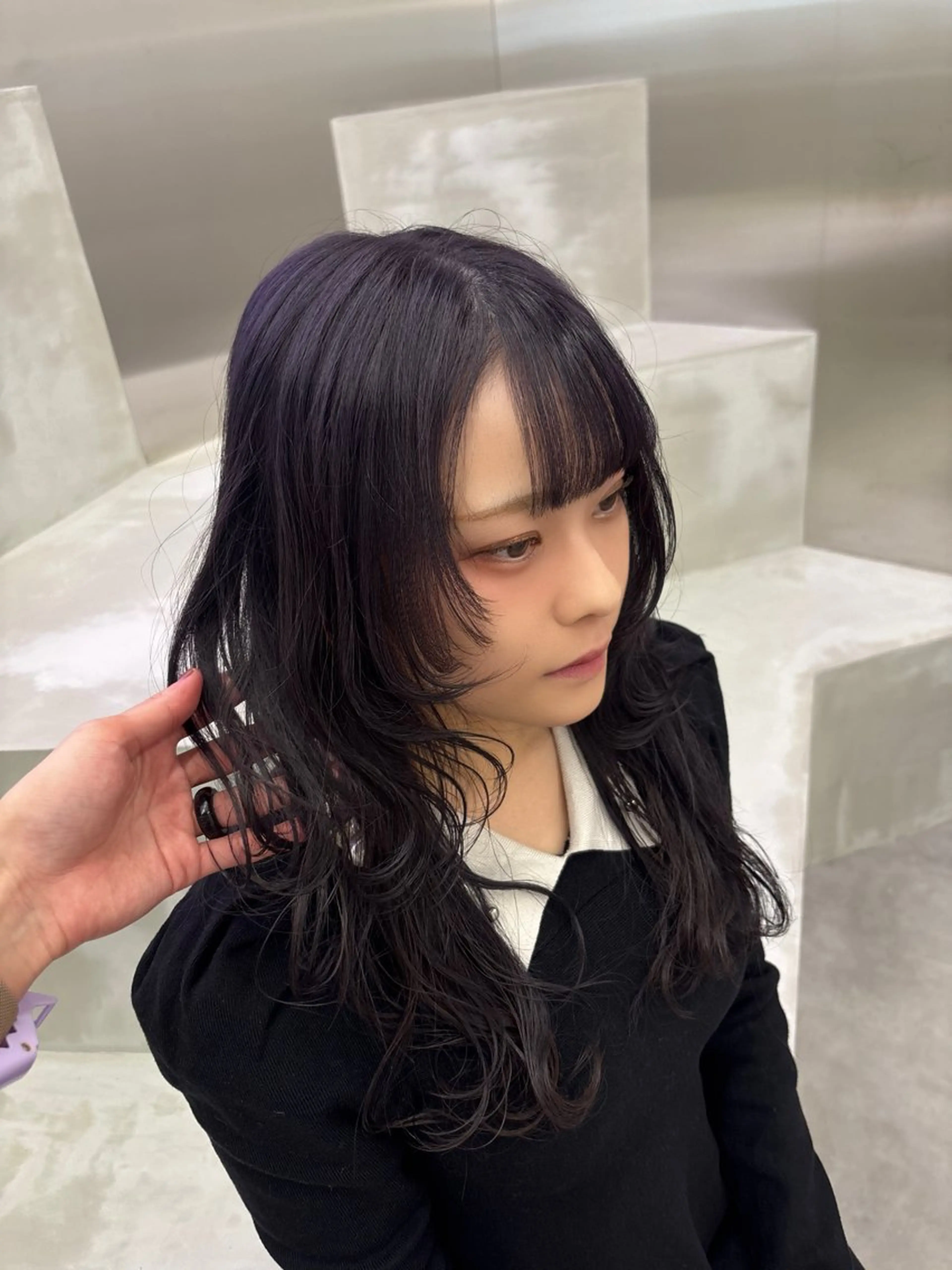 セミロング カラー ヘアカラー 【GAME栄】 そなのヘアスタイル