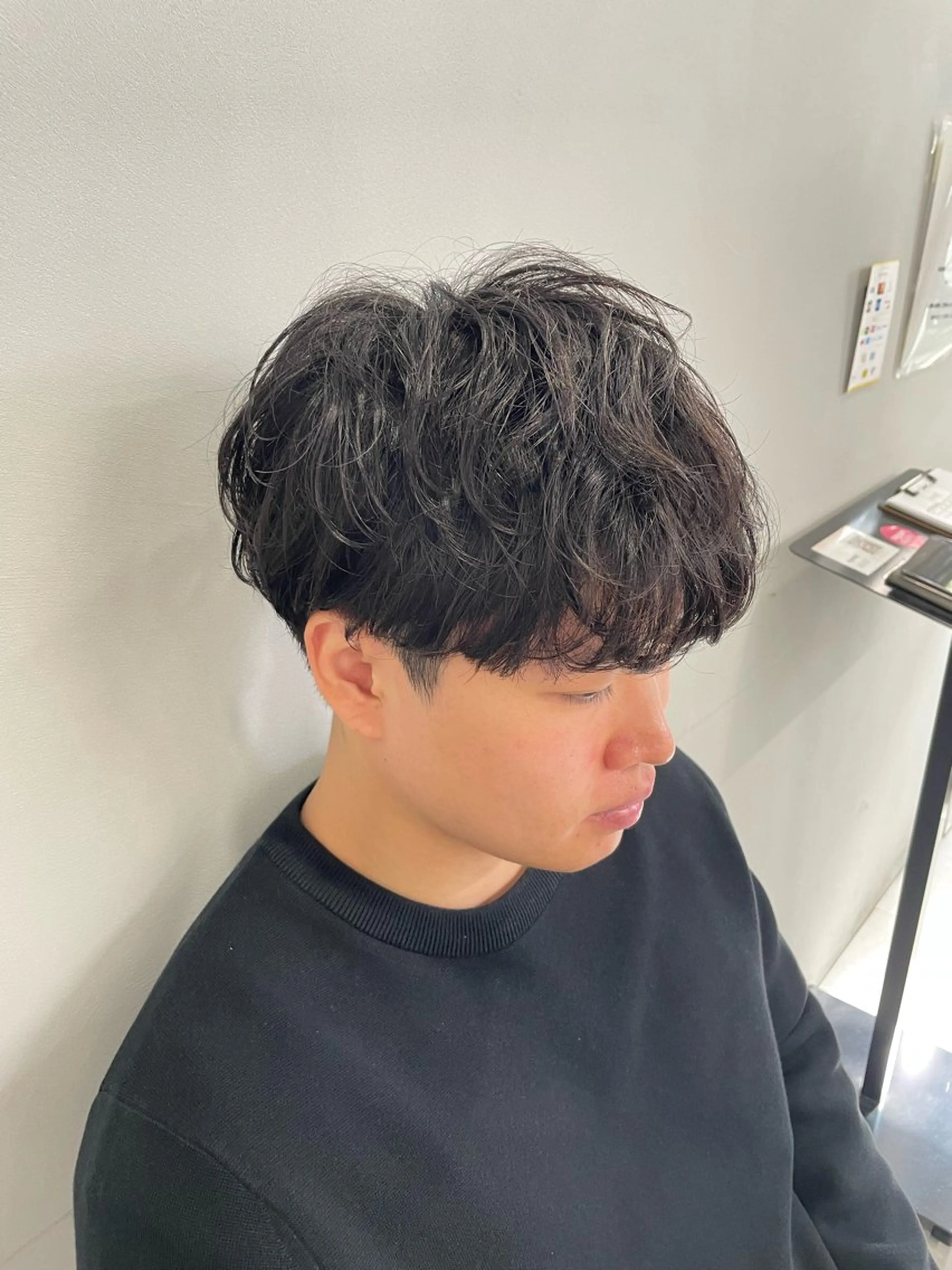 パーマ メンズ カット パーマ トリートメント ヘアセット メンズモテパーマ💙 fuwaのヘアスタイル