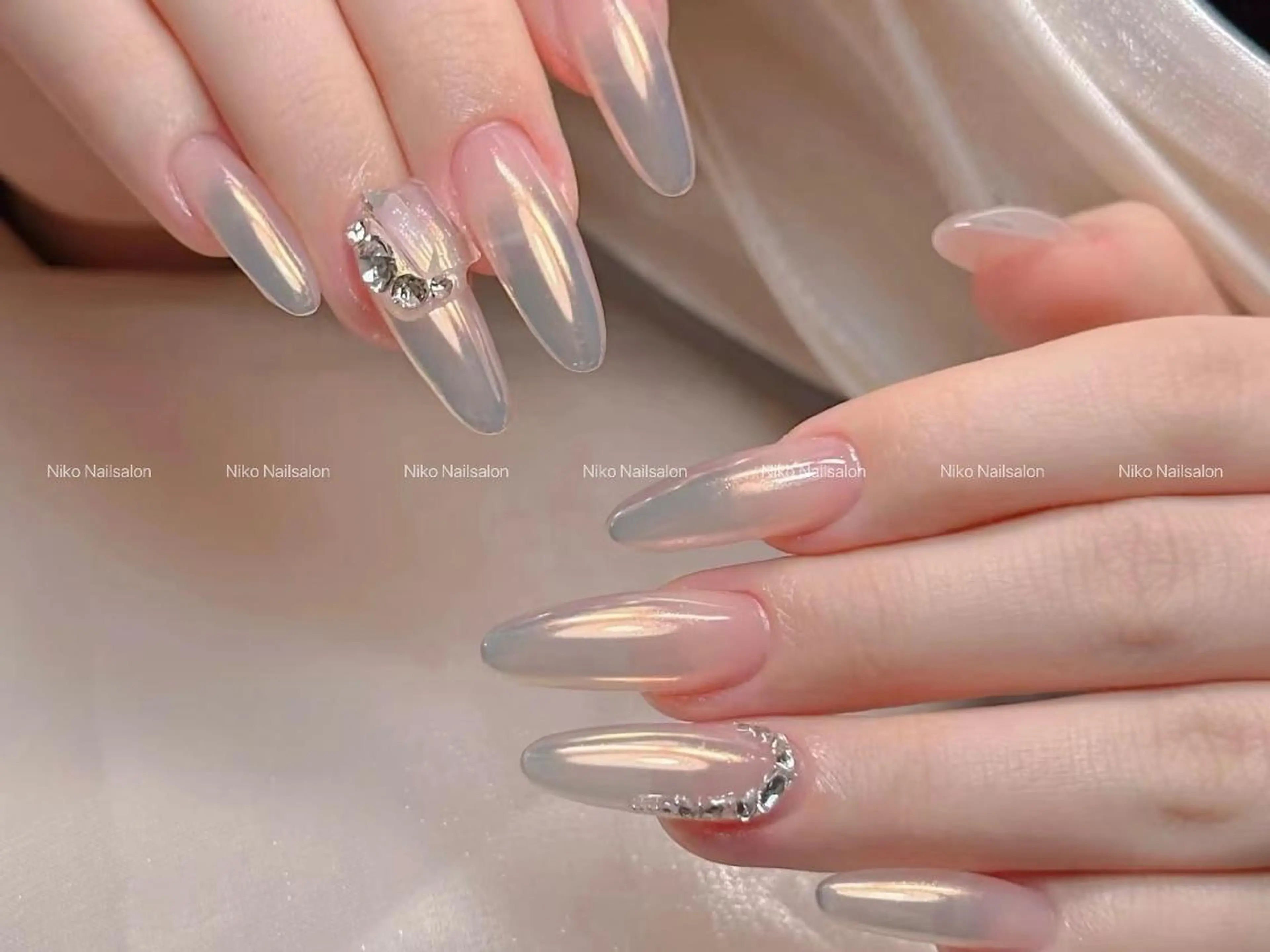 ネイル チークネイル 長さ出し フットネイル フレンチネイル ジェルネイル 坂本 花のネイルデザイン