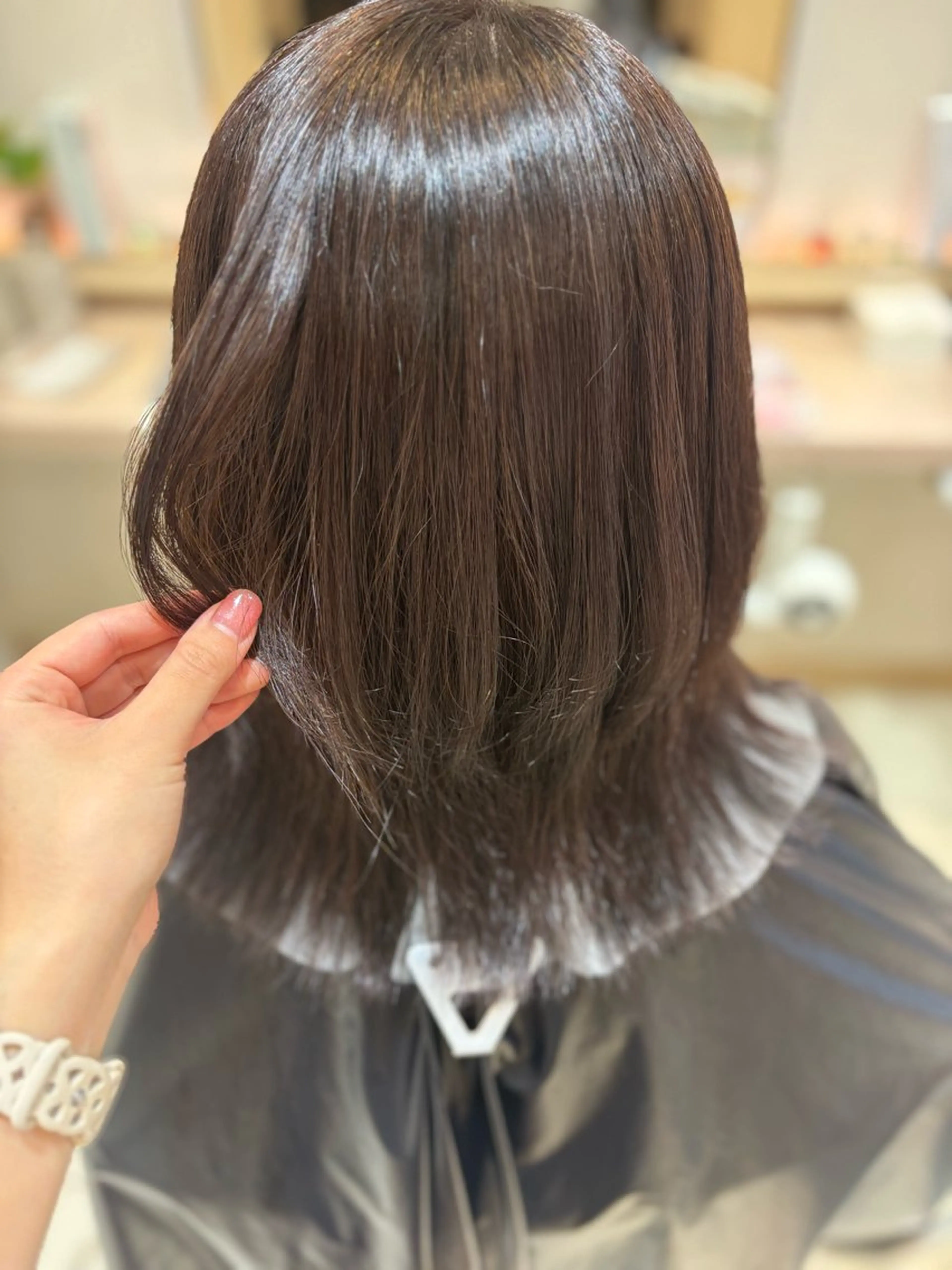 ミディアム 川島 梨菜🌹のヘアスタイル