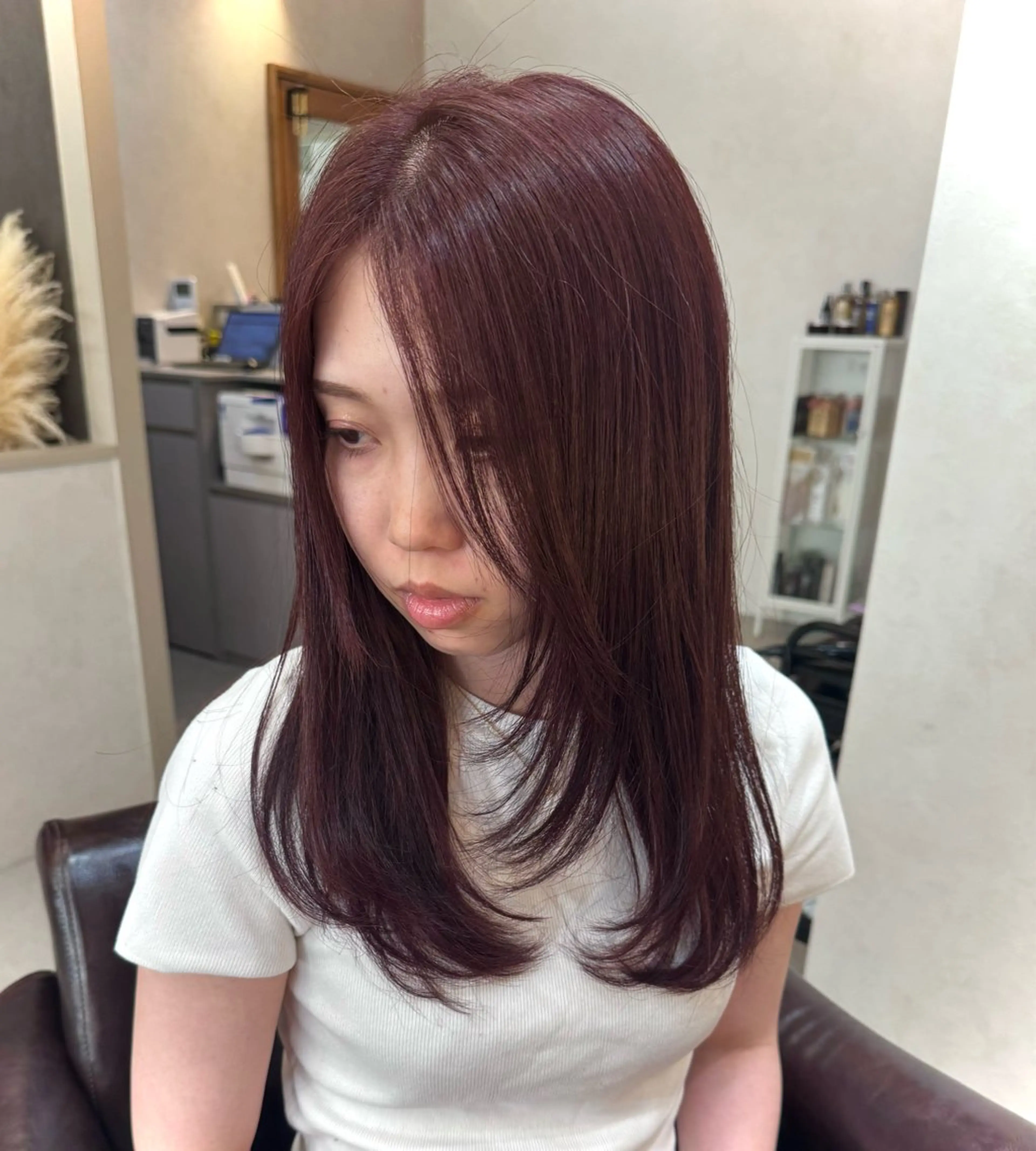 セミロング カラー カット ヘアカラー トリートメント AKI 🐉のヘアスタイル