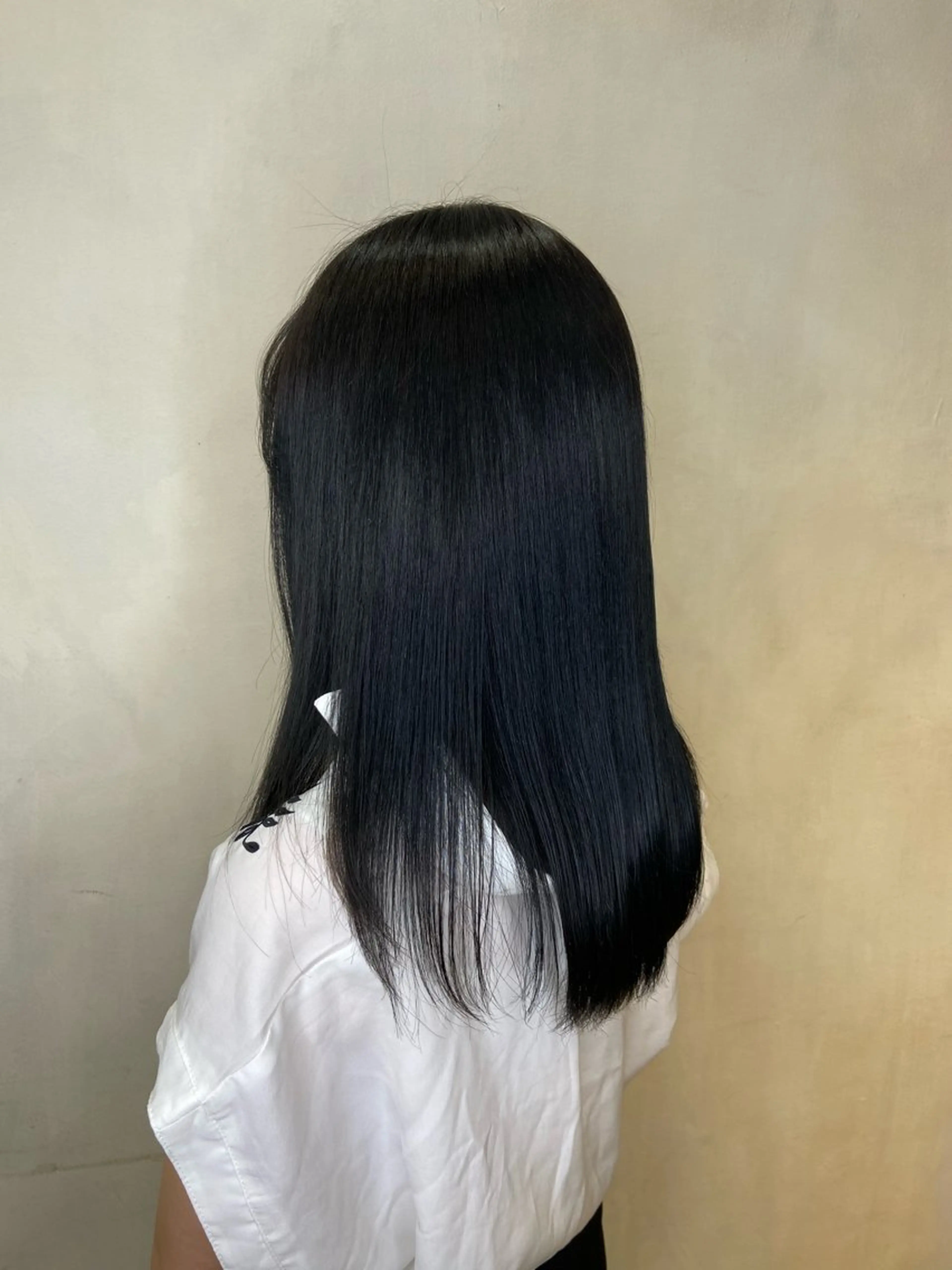 ロング カラー 黒髪 ブルーカラー ブルーブラック 詩織 🌿のヘアスタイル