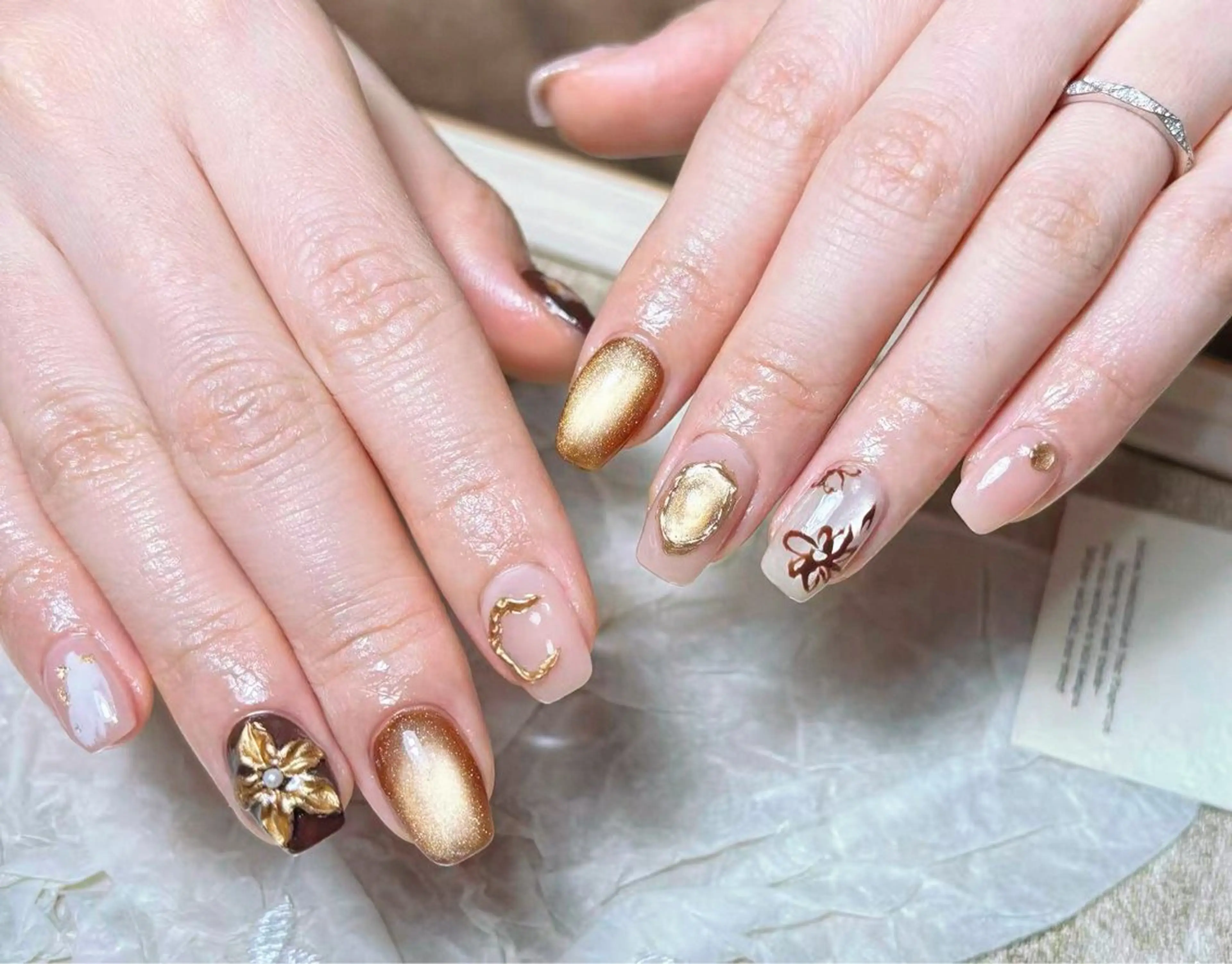 ネイル ハンドネイル フットネイル ハンドケア AngelChris ビューティーサロンのネイルデザイン