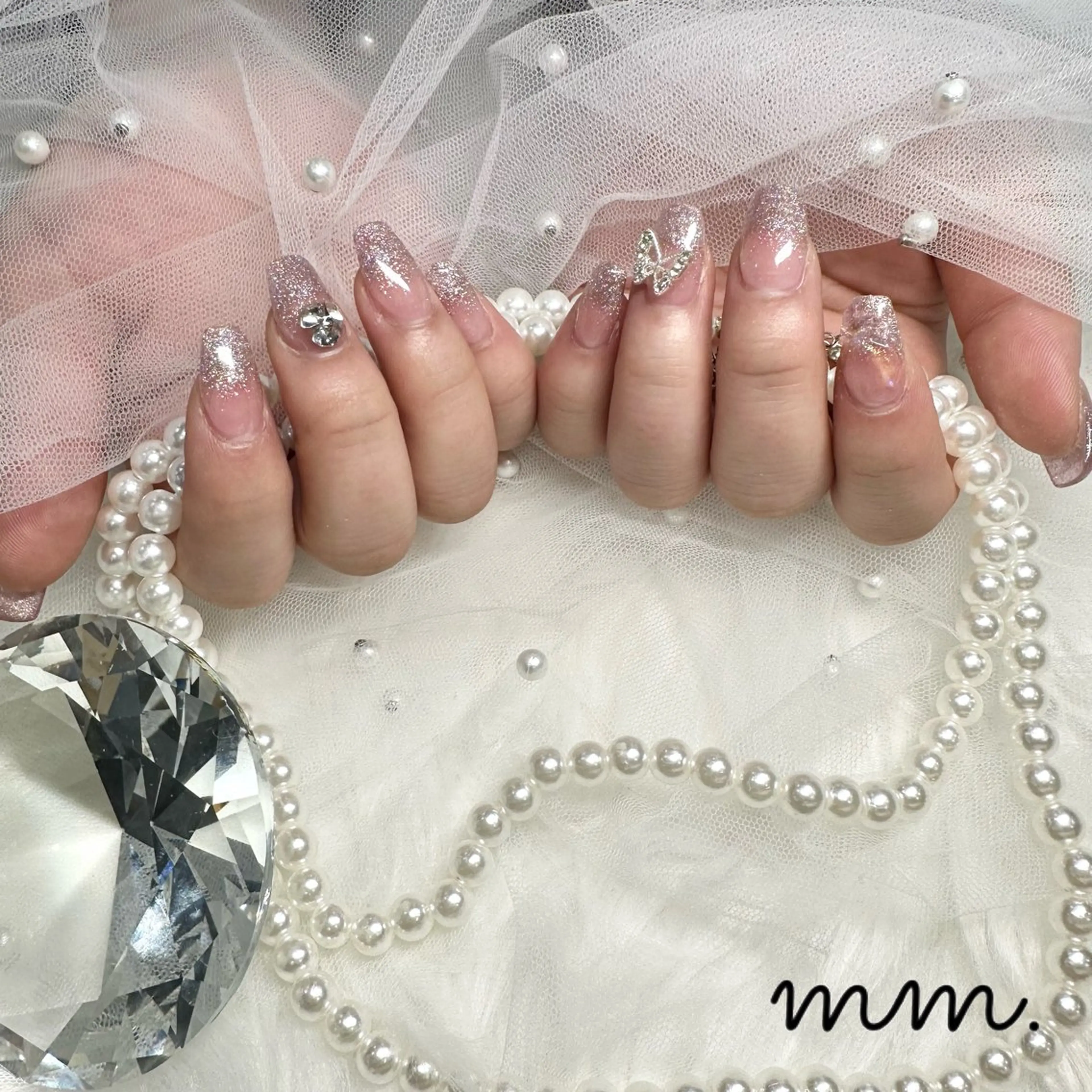 ネイル ハンドネイル 🩷🩵mm.大宮 Riyo🧸🩵🩷のネイルデザイン