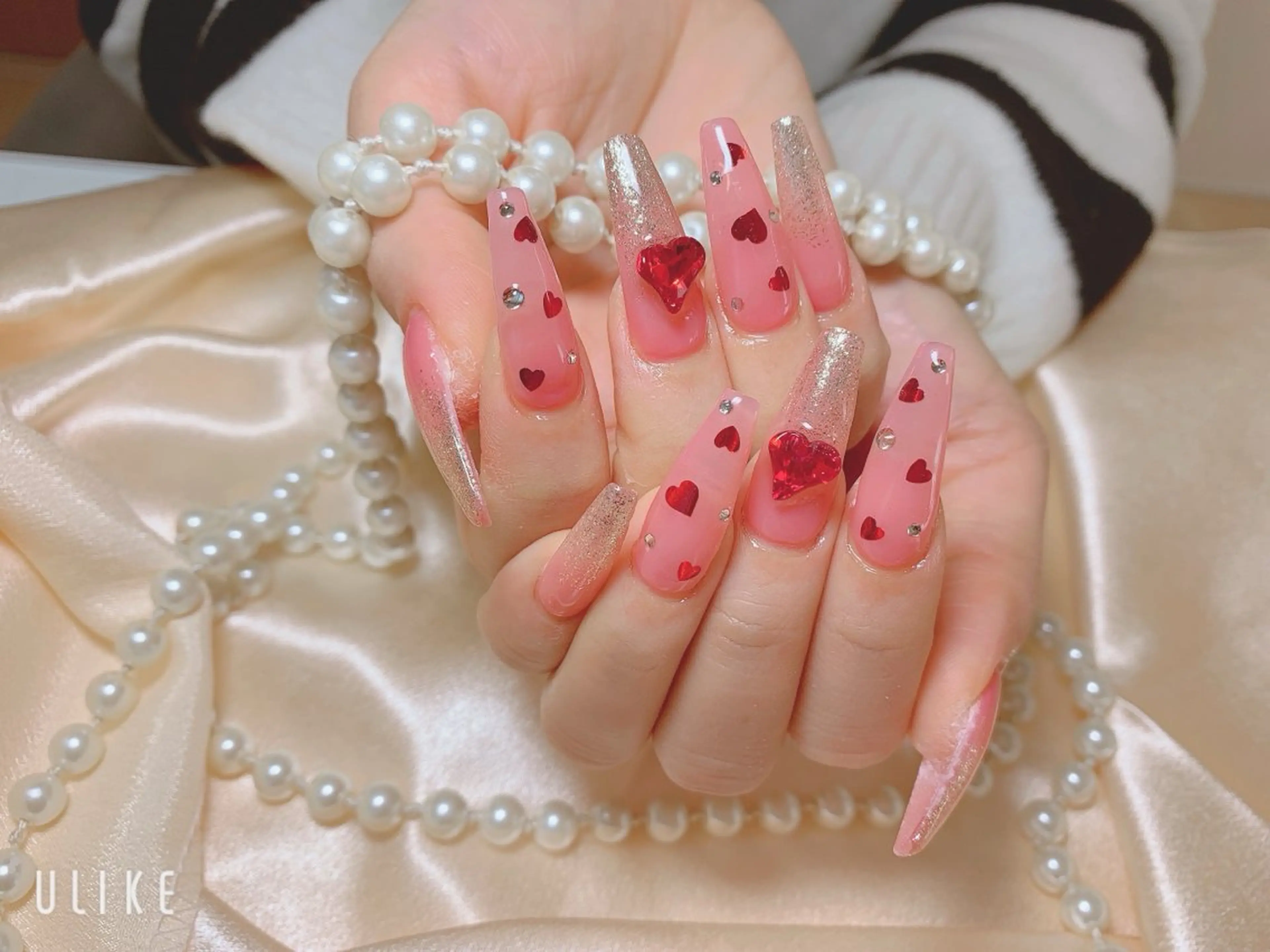 ネイル ネイルサロンAiri 長さ出し·シンプルのネイルデザイン