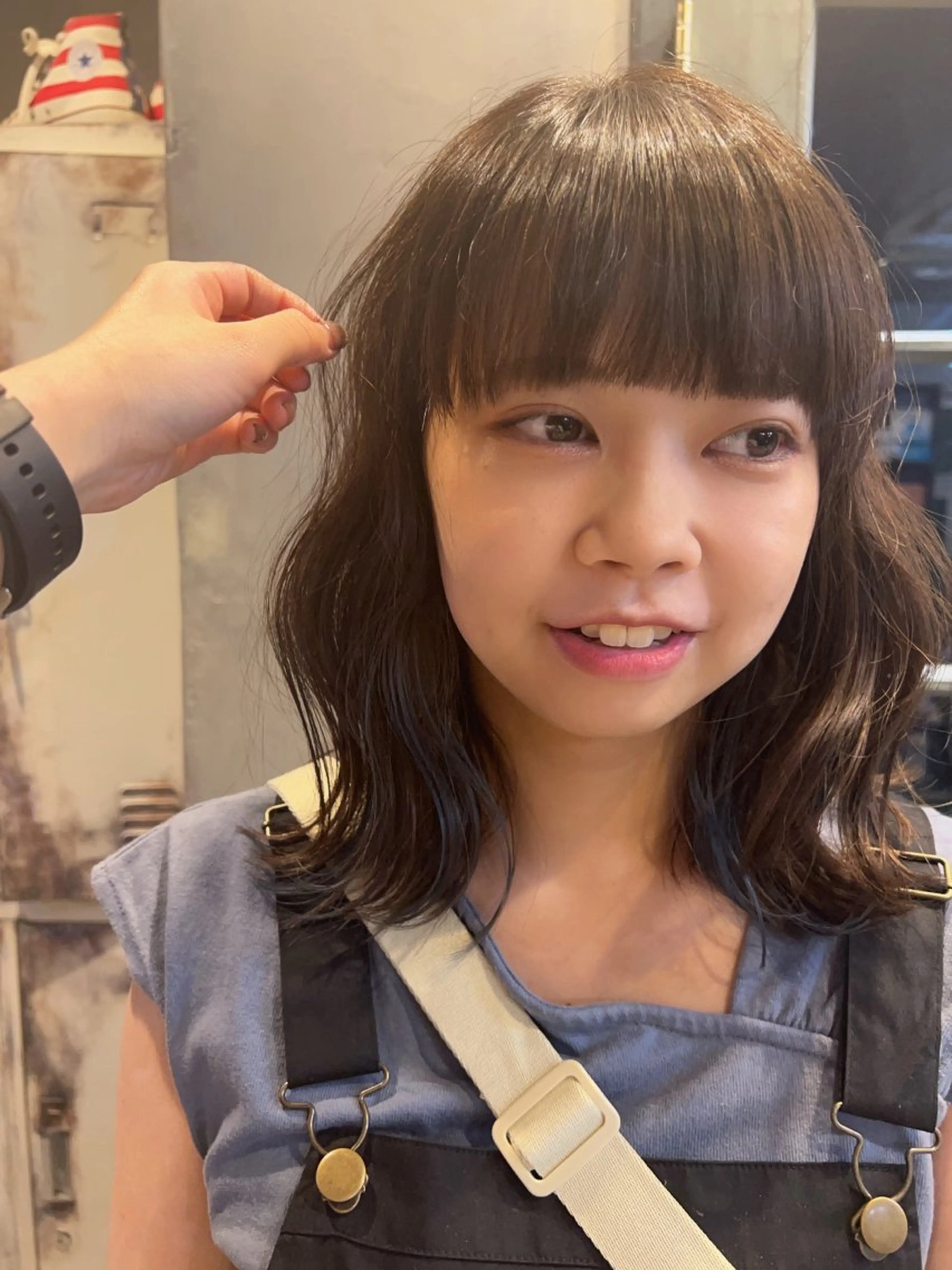 カラー ブルーカラー ミヨシマユ✨ チーフ就任記念🌈のヘアスタイル
