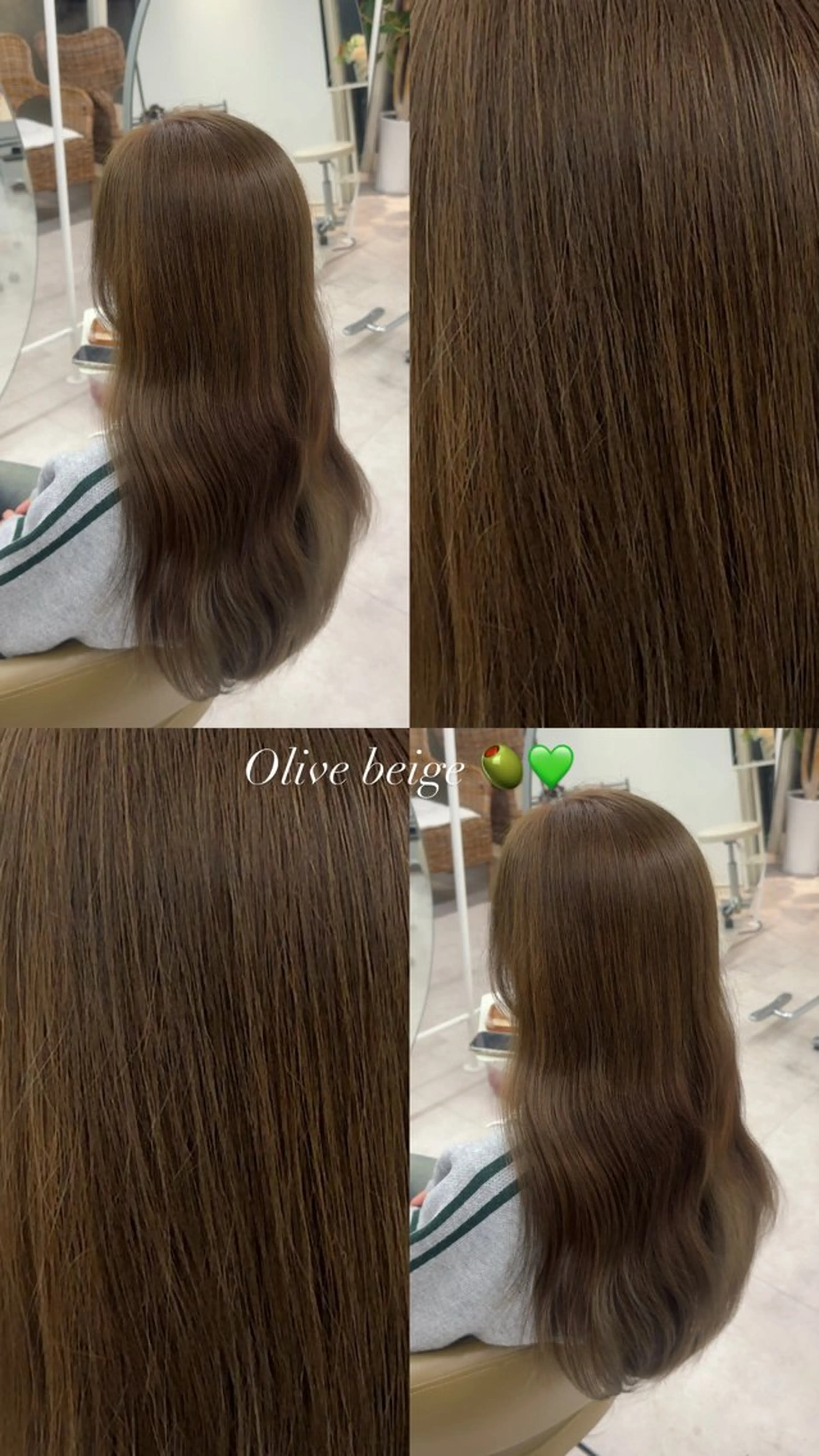 ロング ヘアカラー 日吉 里緒のヘアスタイル