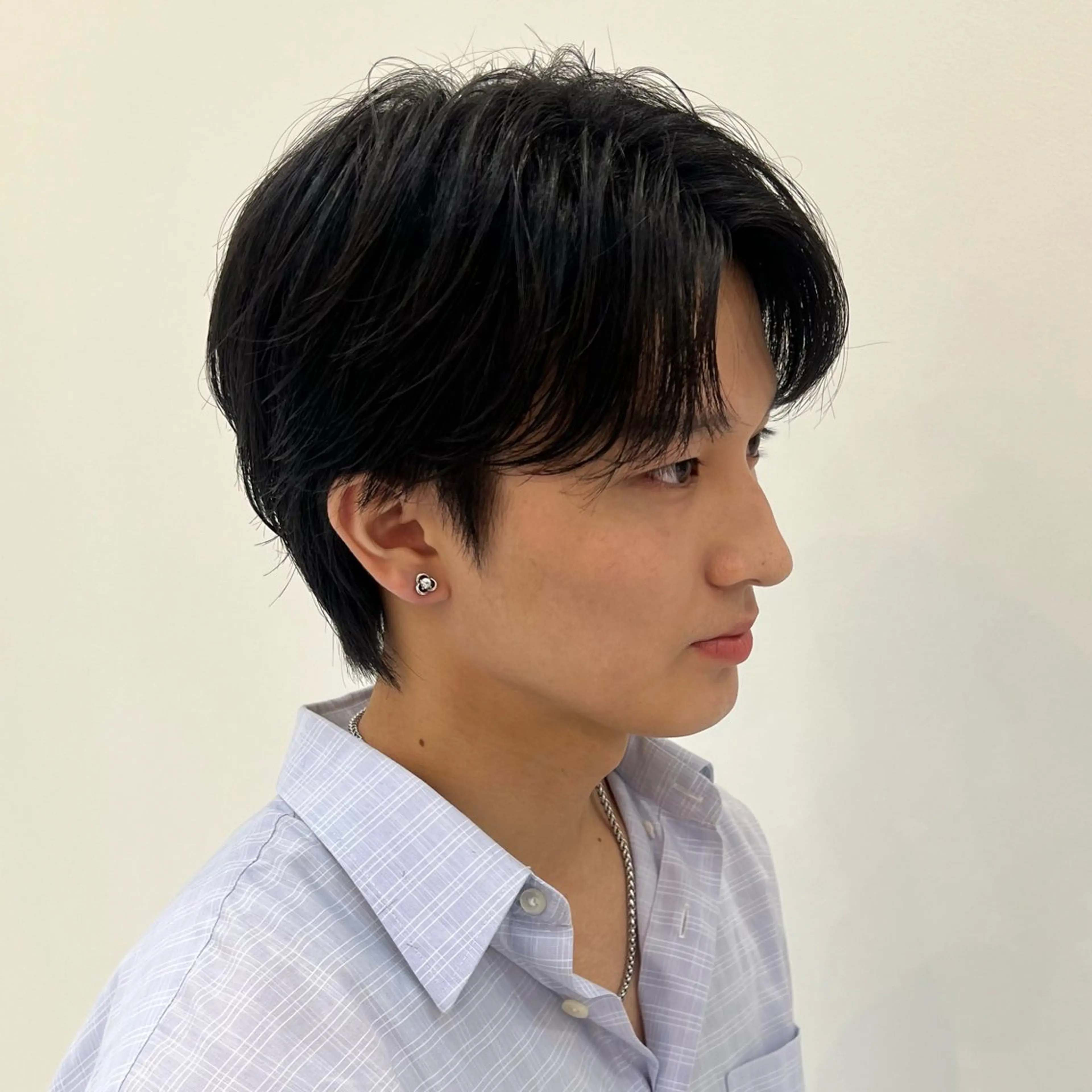 ショート パーマ メンズ センターパート 新井　翼/銀座 メンズお任せくださいのヘアスタイル