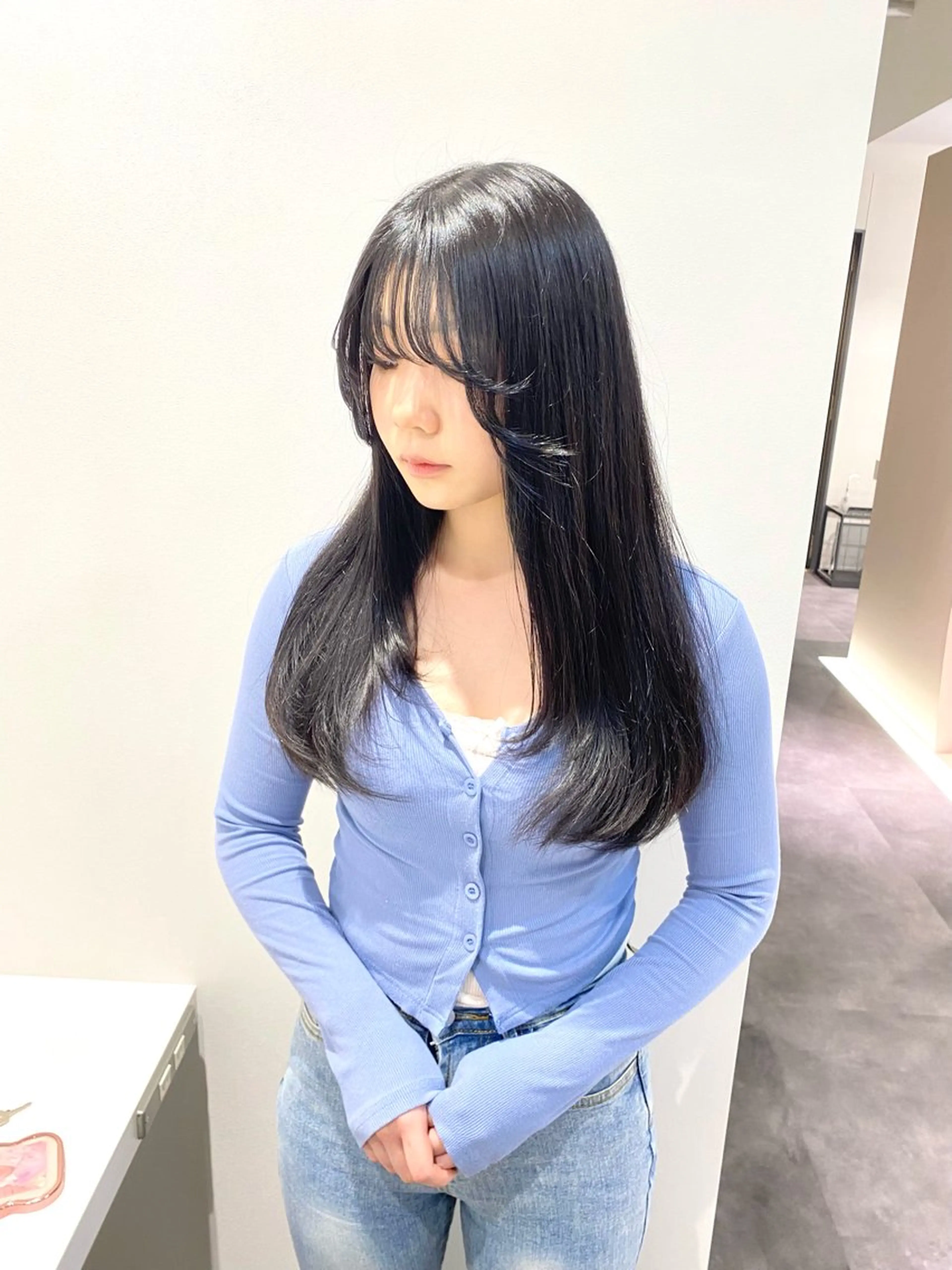 セミロング カラー 絹髪質感TR💫 レイヤーカット/熊澤のヘアスタイル