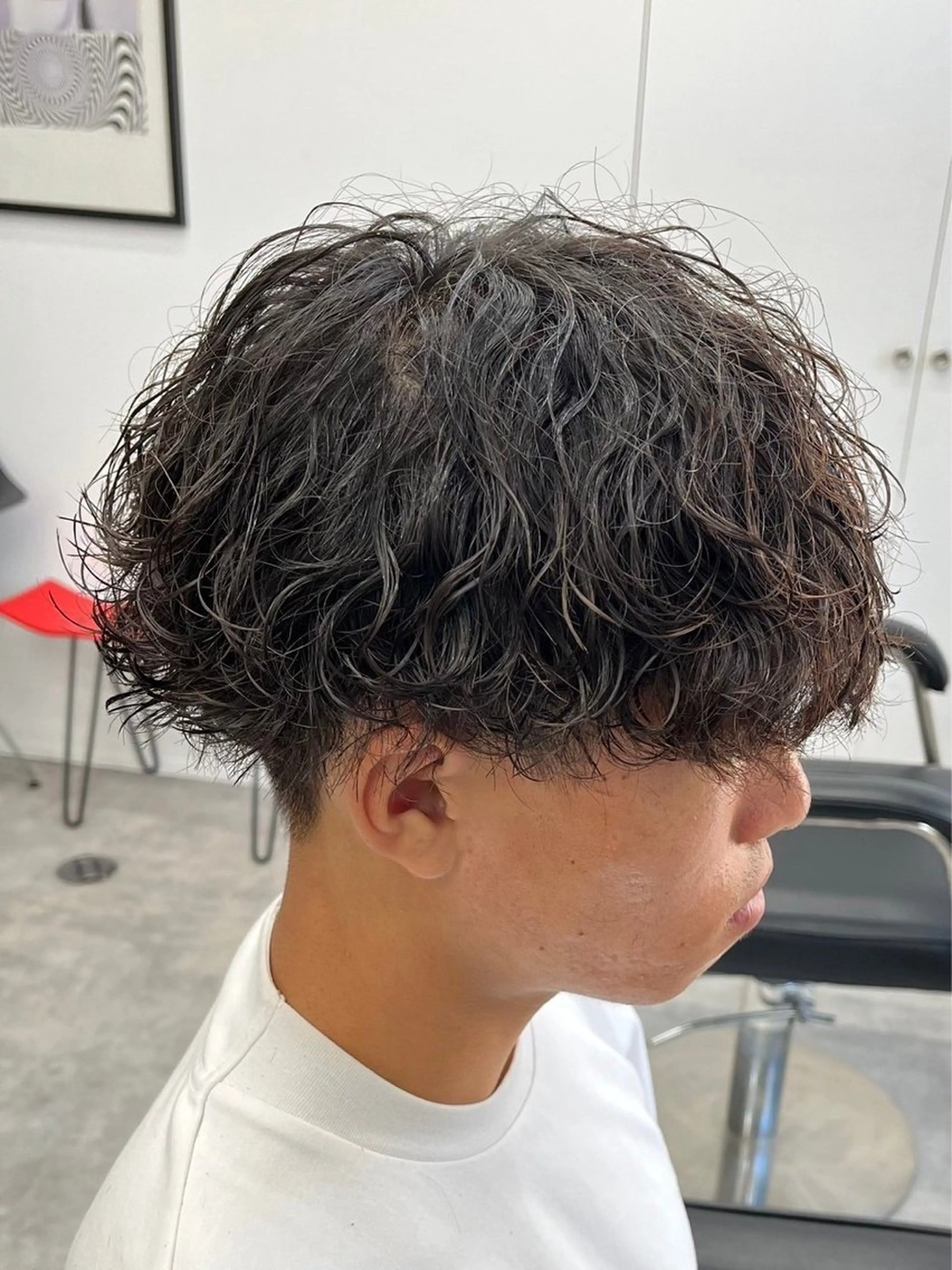 パーマ メンズ カット パーマ メンズパーマ/波巻き 桜井凌平のヘアスタイル