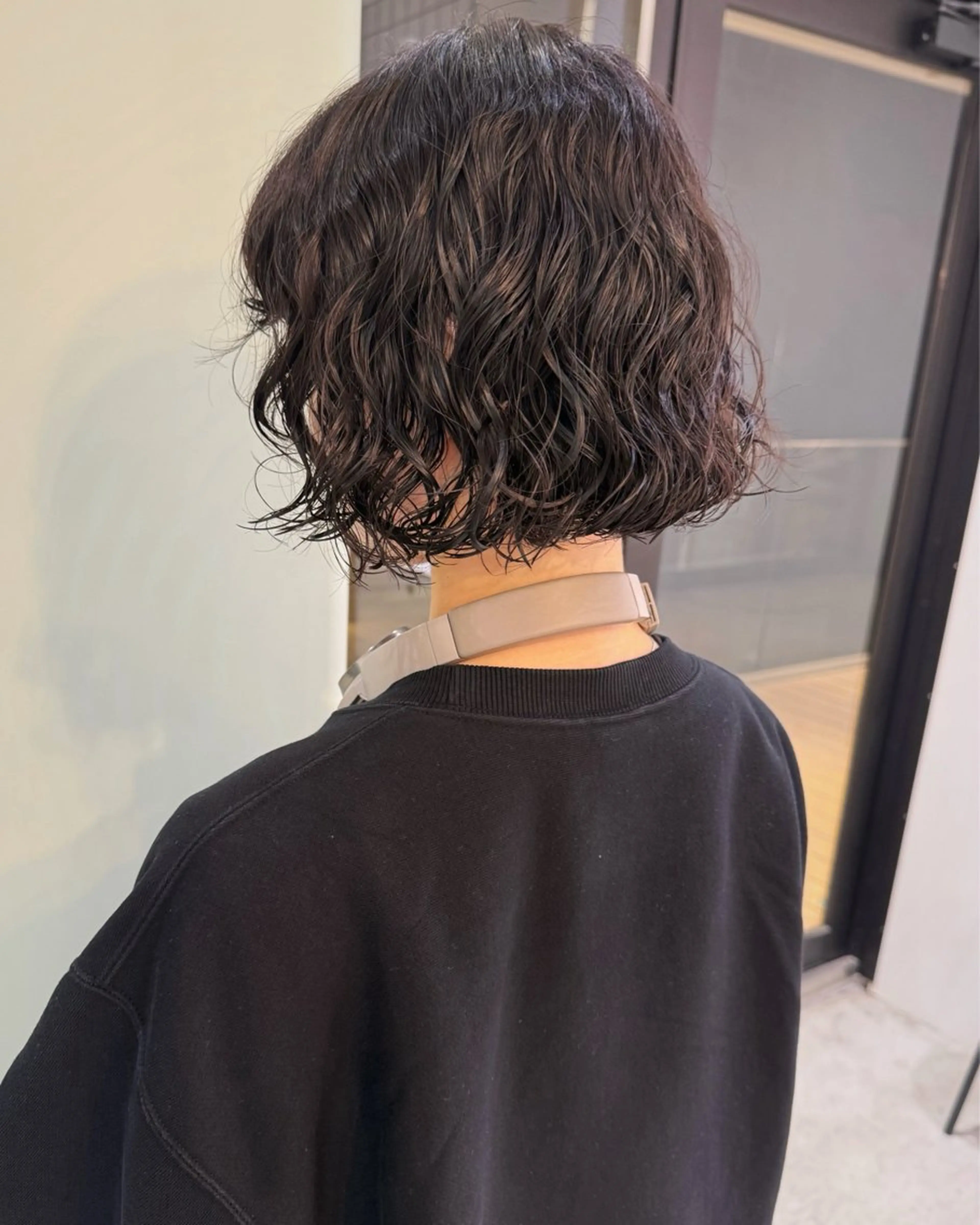 ミディアム パーマ ミディアムパーマ ボブ カット パーマ 似合わせパーマ/ kazuのヘアスタイル