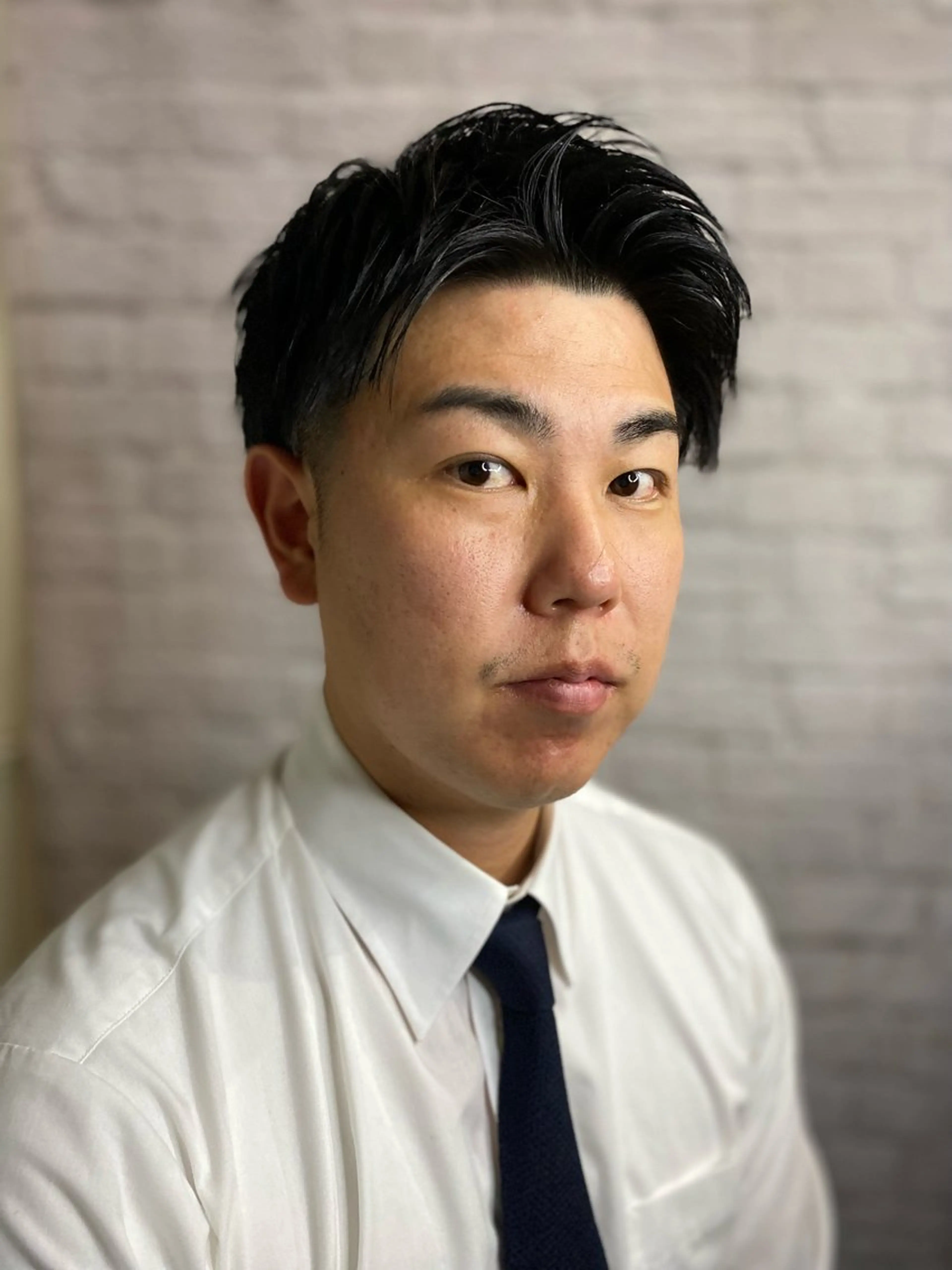 ショート メンズ アップバング ツーブロック グレイスフルバーバー 赤坂見附店 前田真政のヘアスタイル