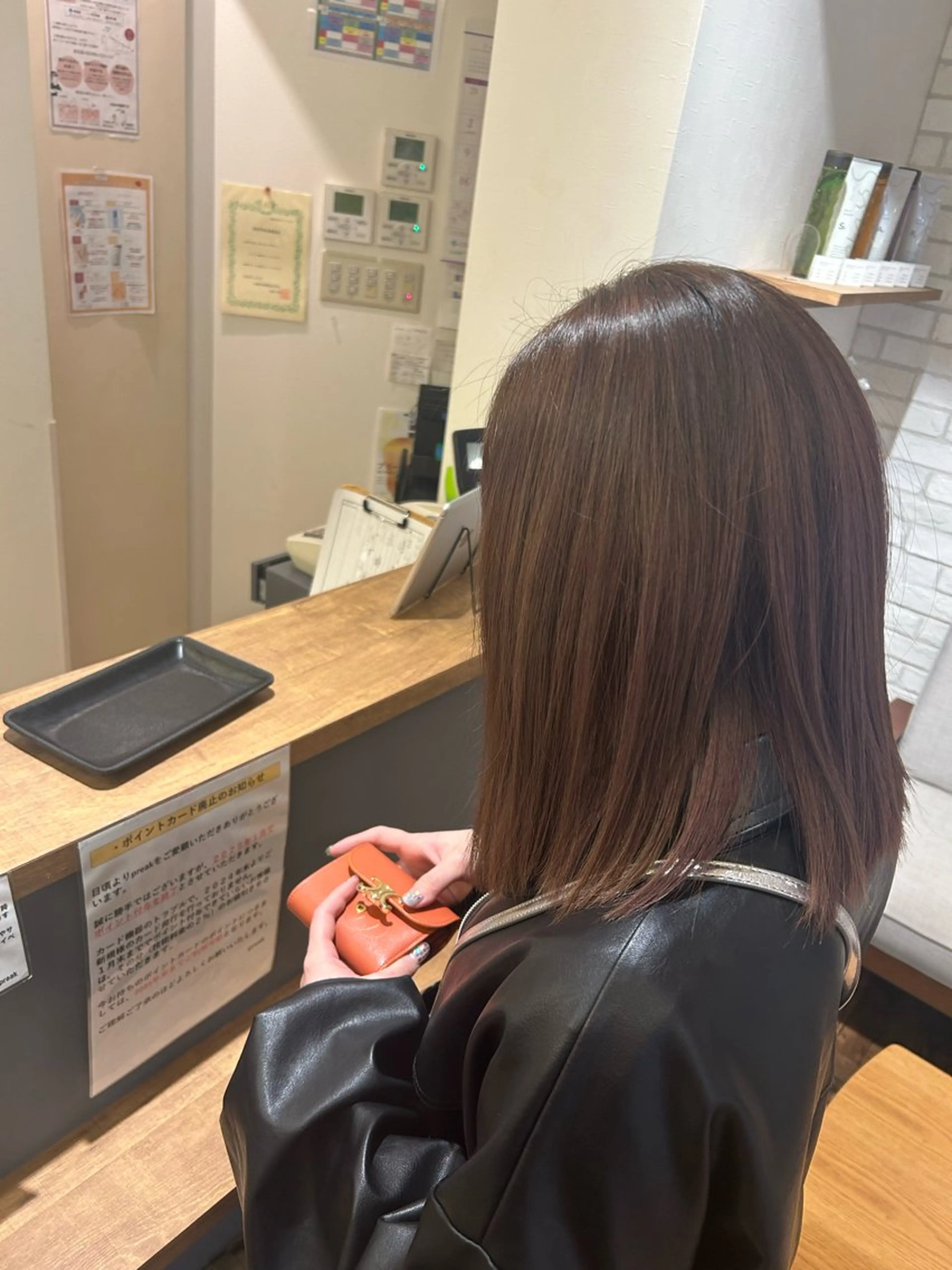 ミディアム preak まりののヘアスタイル