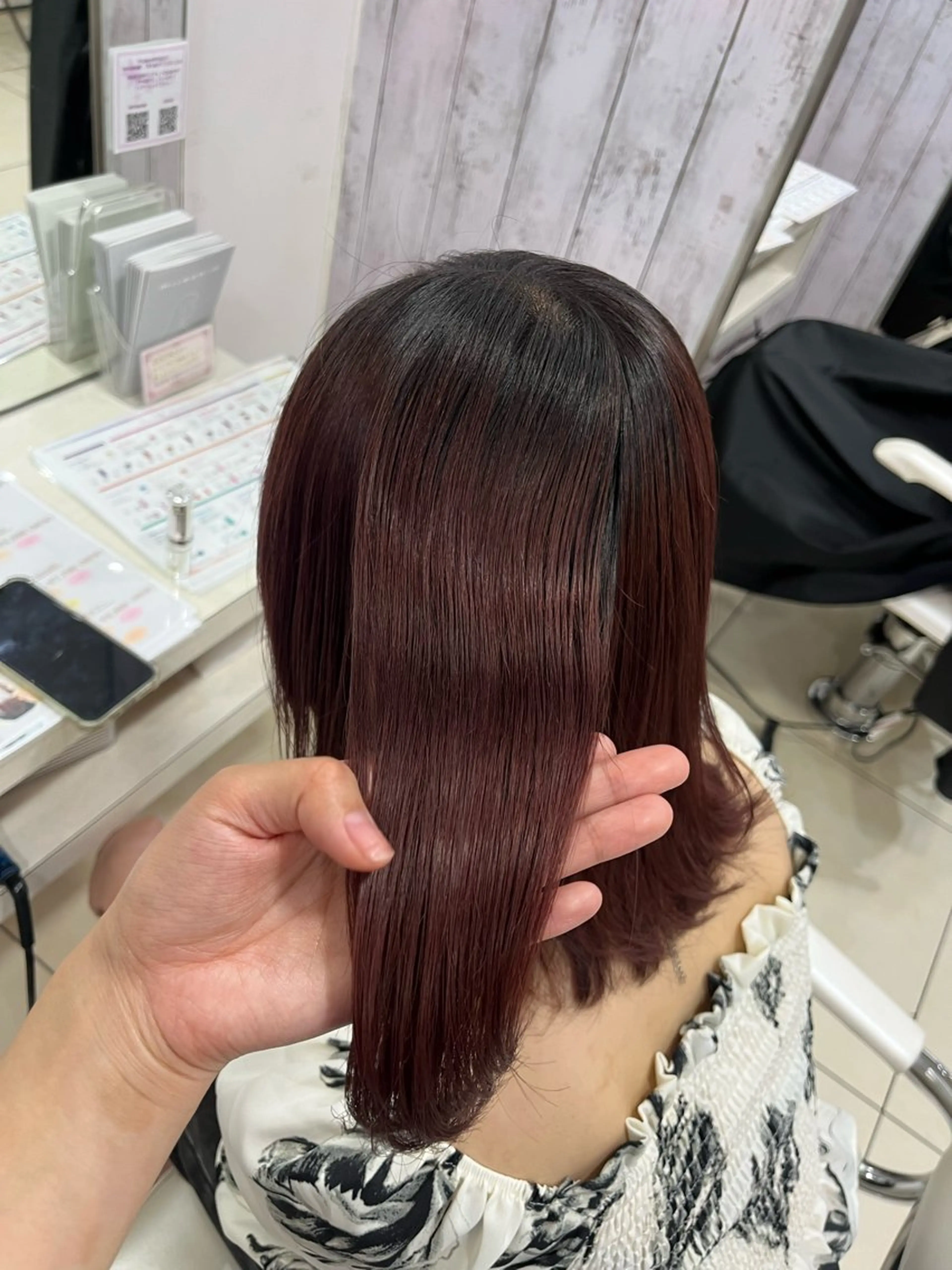 ロング ヘアカラー トリートメント 【髪質改善カラー】 あむ·. ⟡ 🖤のヘアスタイル