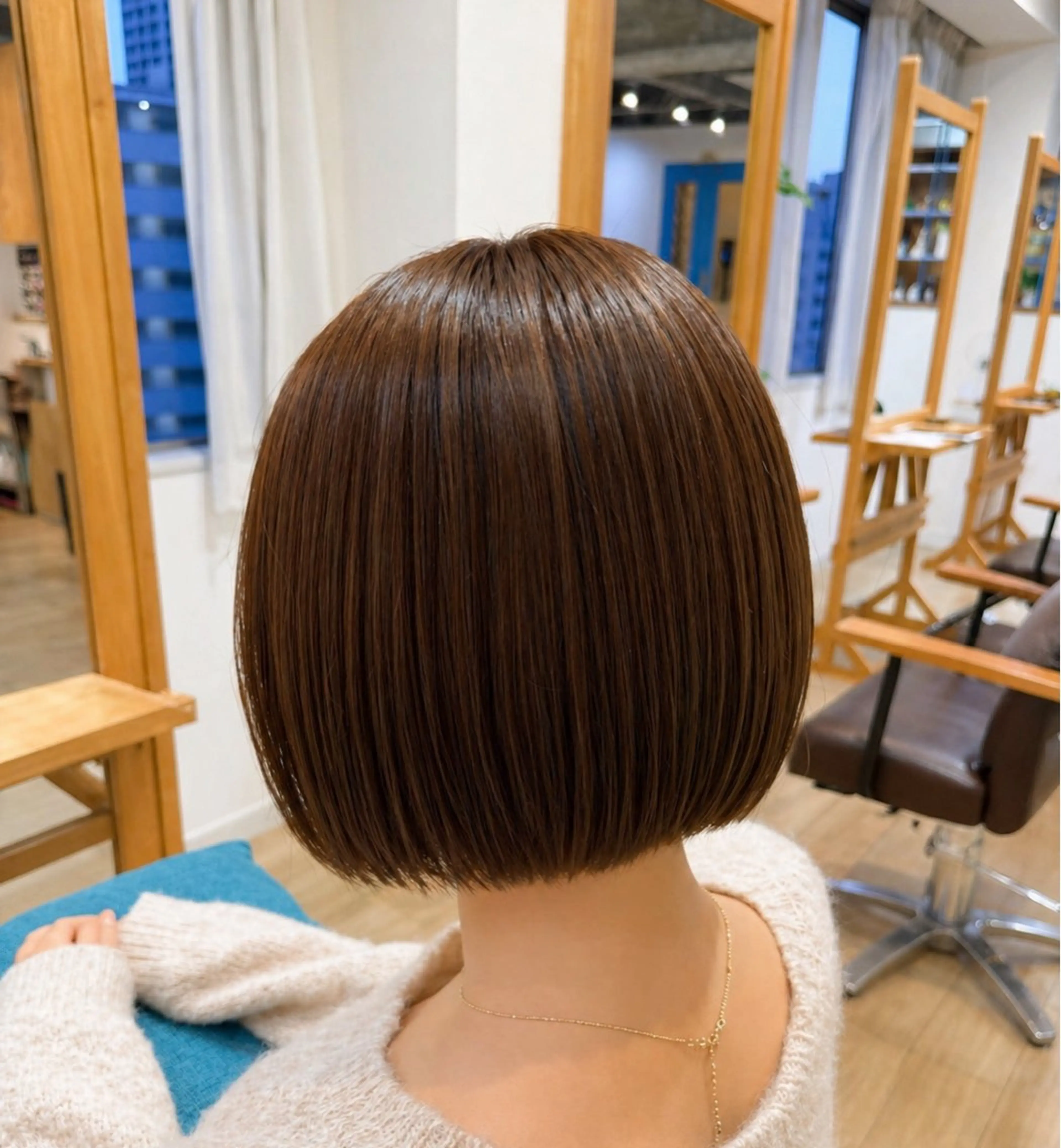 ショート カラー ブラウンカラー 透明感カラー ナチュラルブラウン ヘアカラー RENA/ 艶カラー&髪質改善のヘアスタイル