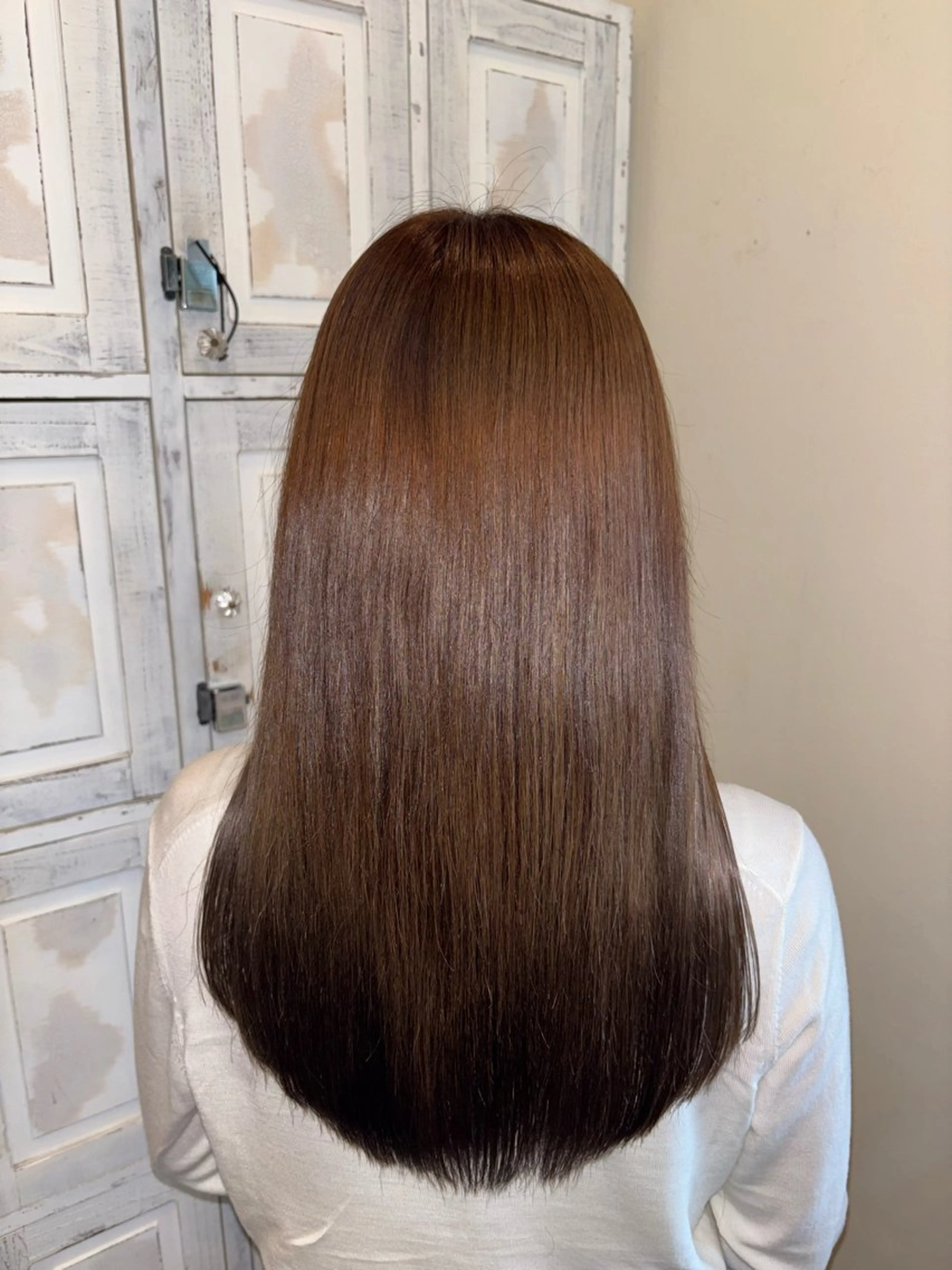 【ブラウンベージュカラー🤎➕髪質改善トリートメント✨️】の写真