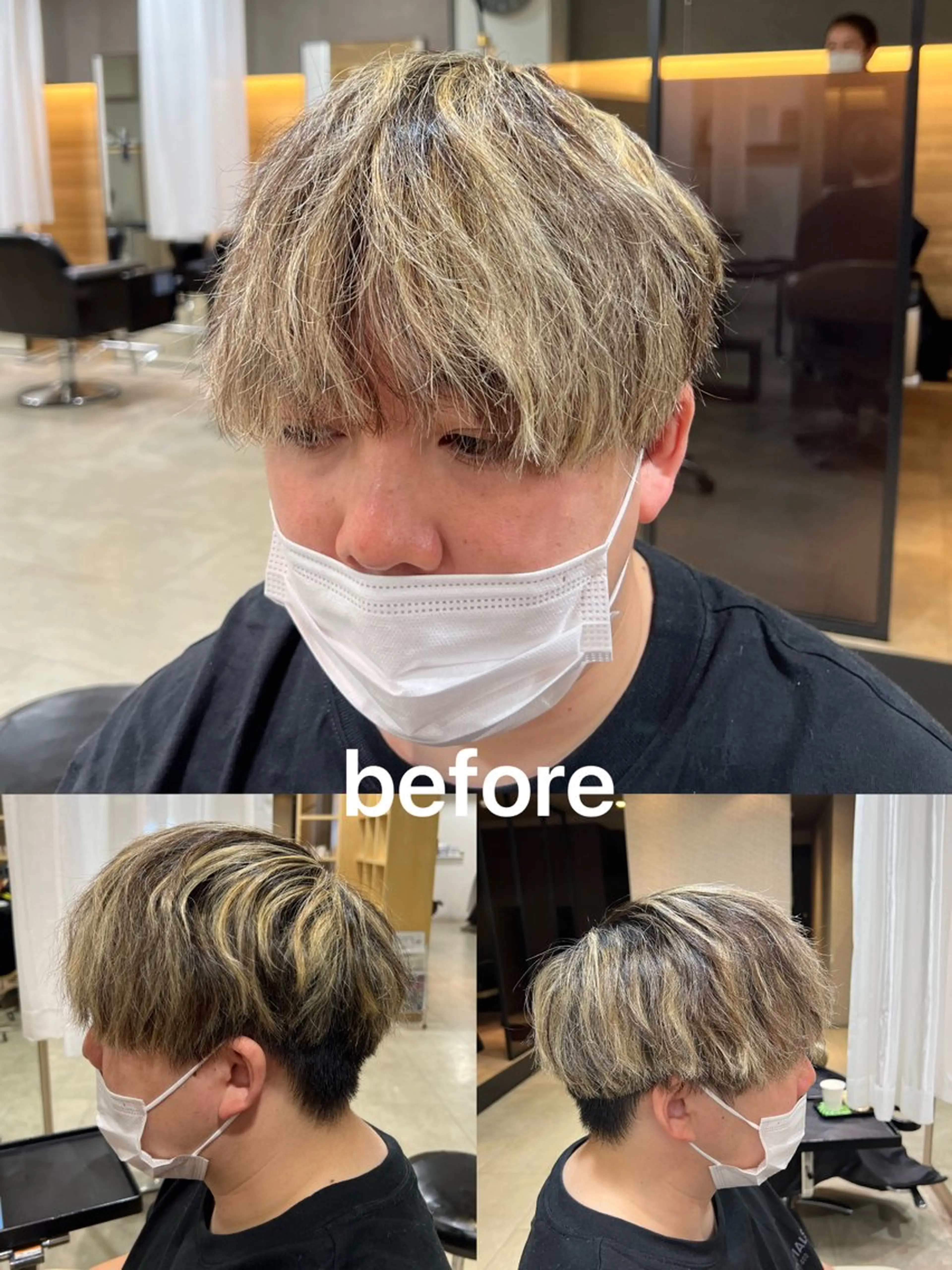 カラー パーマ メンズ 心斎橋メンズサロン リベルテグリットのヘアスタイル