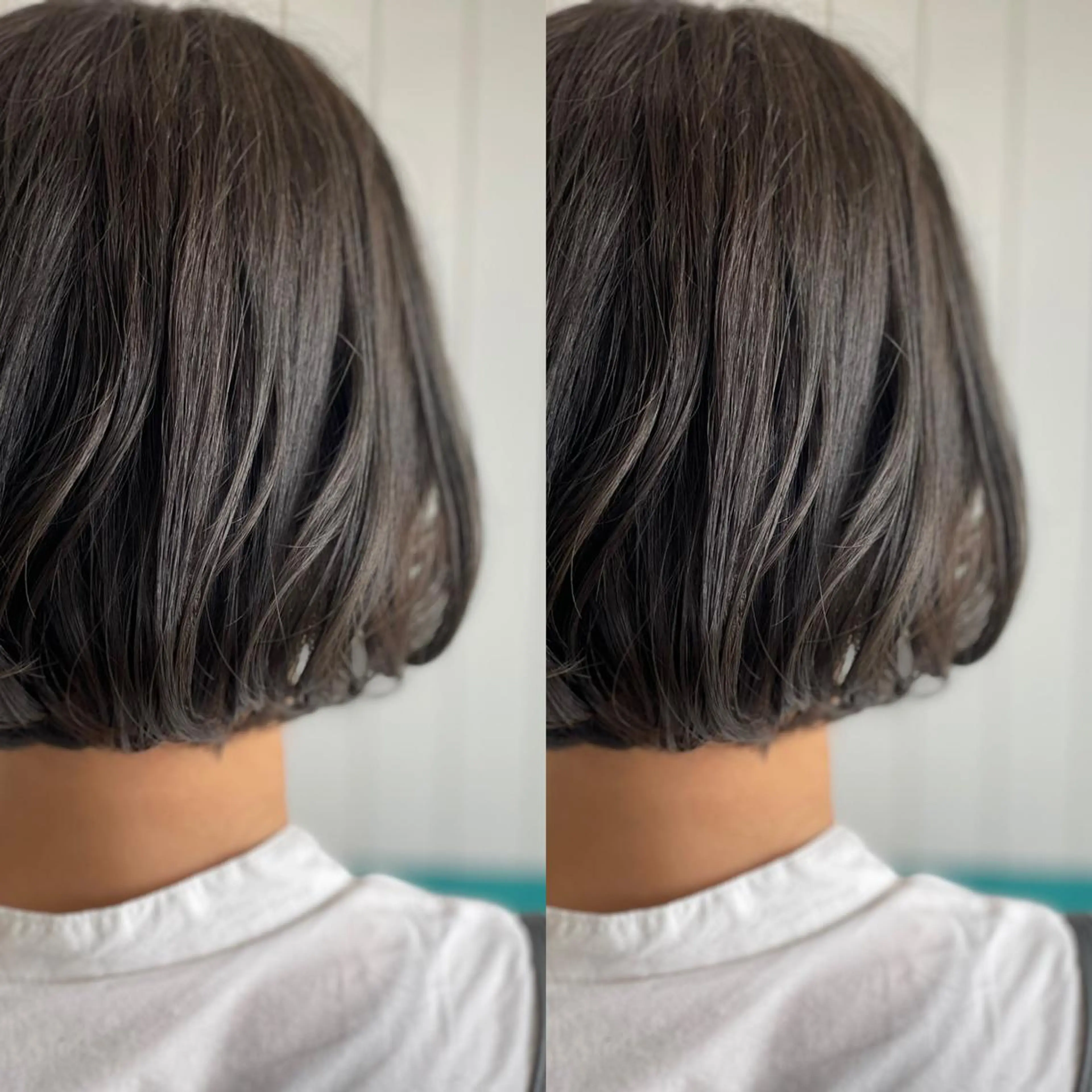 ミディアム カラー アッシュ ボブ ヘアカラー Snaly カラー特化ページのヘアスタイル