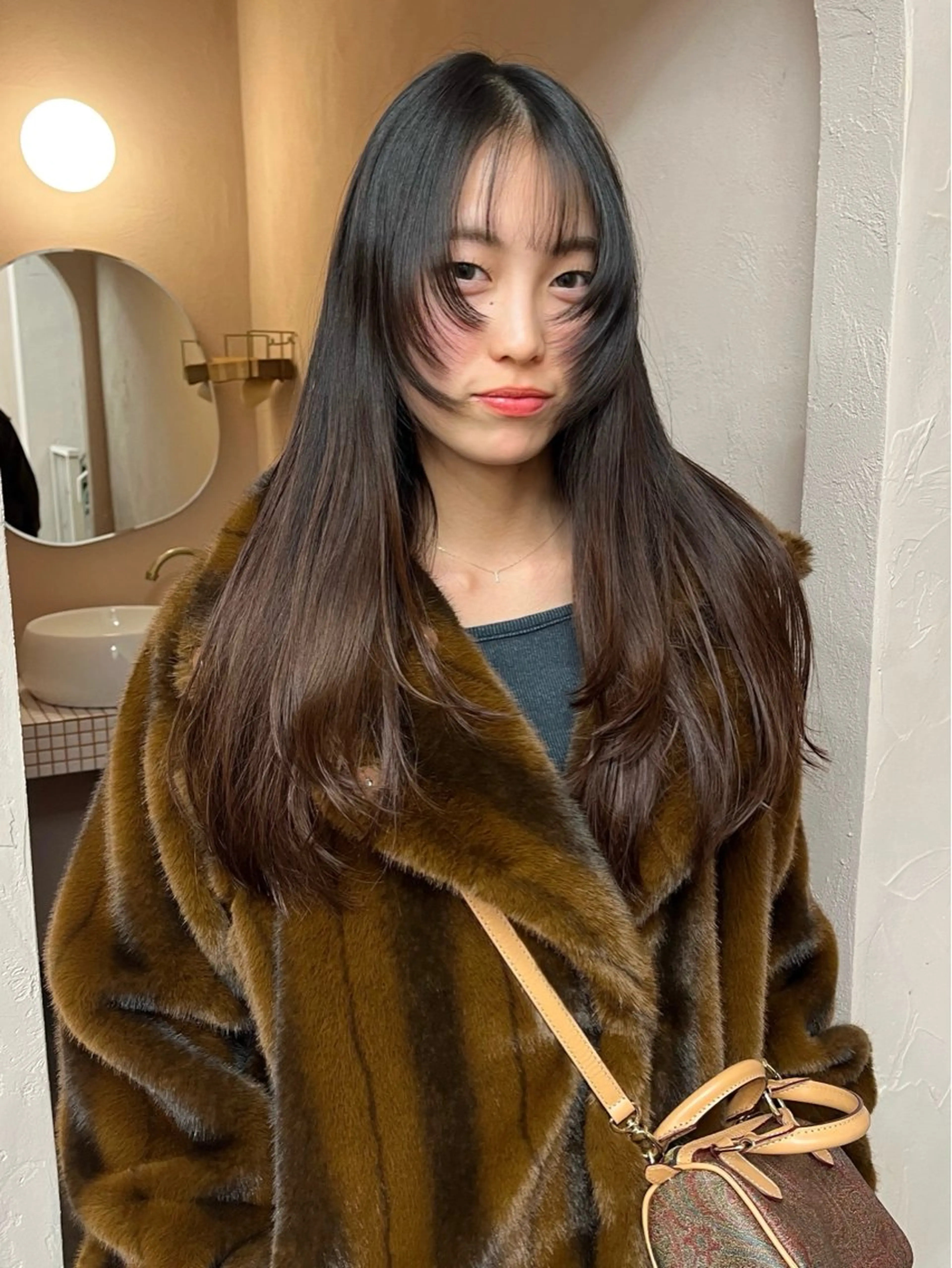 ロング 顔周りカット レイヤーカット レイヤーカット/ ハイトーン/mikiのヘアスタイル