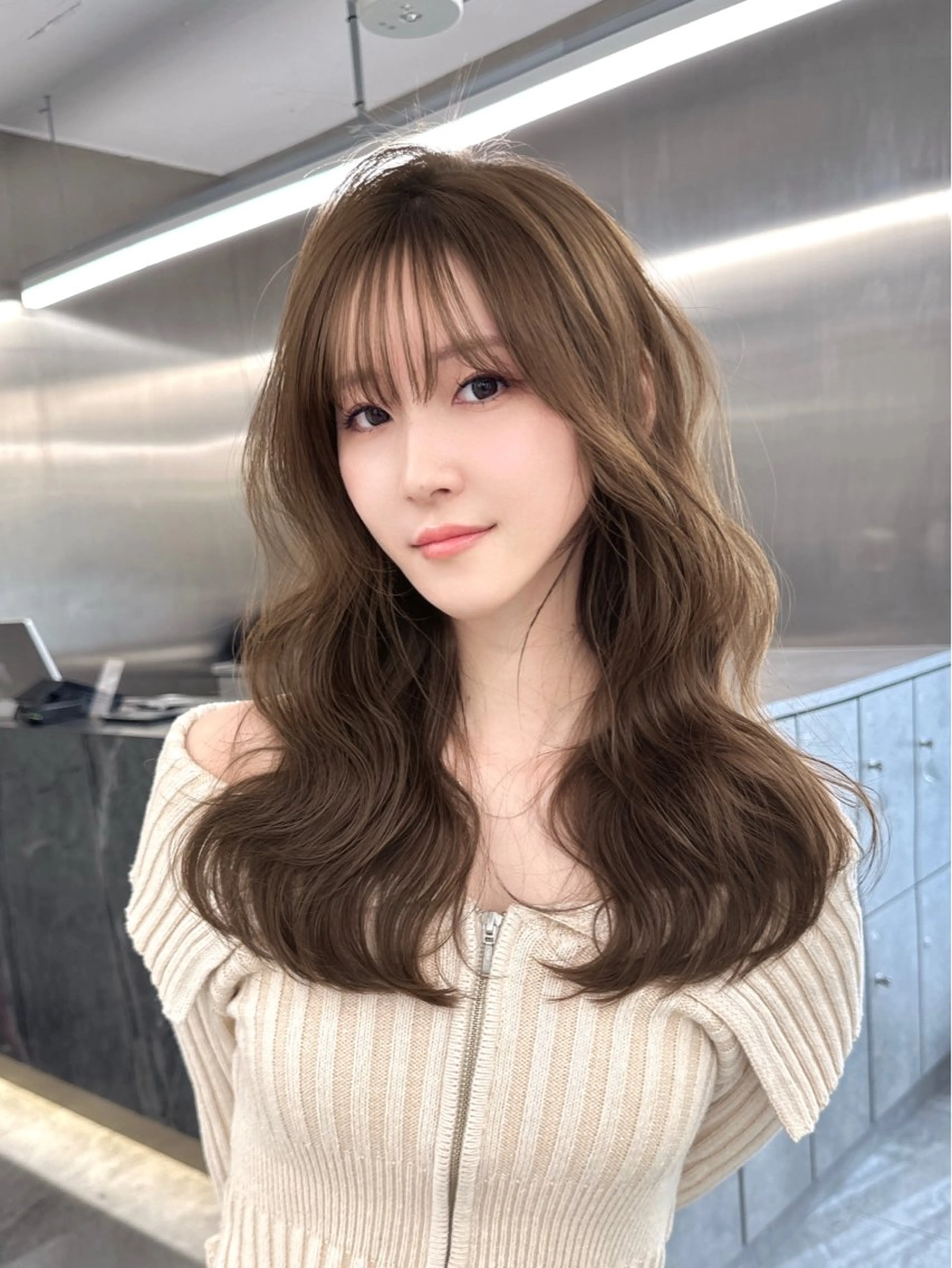 セミロング カット ヘアカラー トリートメント 森田 真由香のヘアスタイル