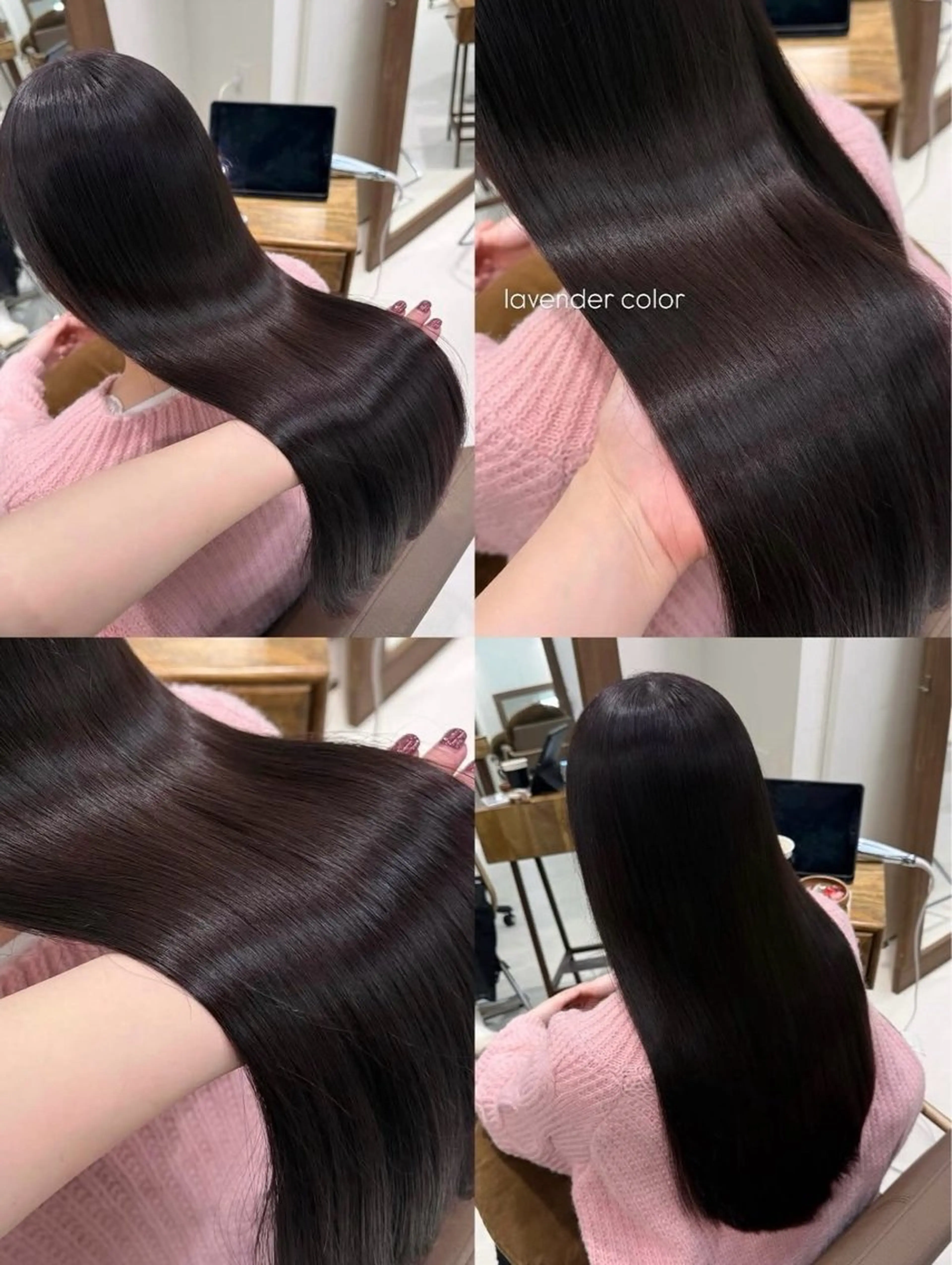 ロング カラー ラベンダーカラー 暖色カラー /ヘアアレンジ/花鈴のヘアスタイル