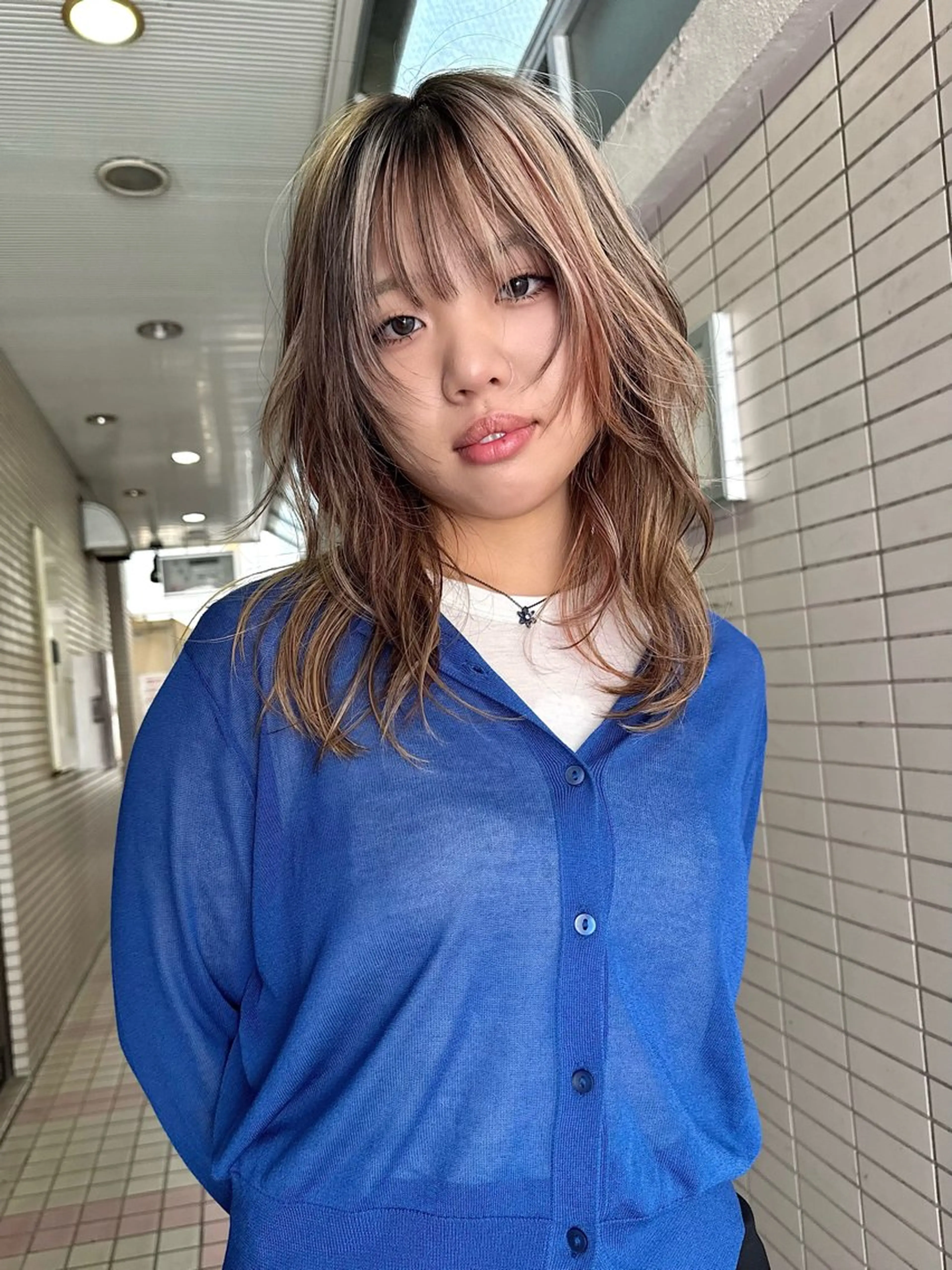 ミディアム カラー カット ヘアカラー ダブルカラー ブリーチ/kaitoのヘアスタイル
