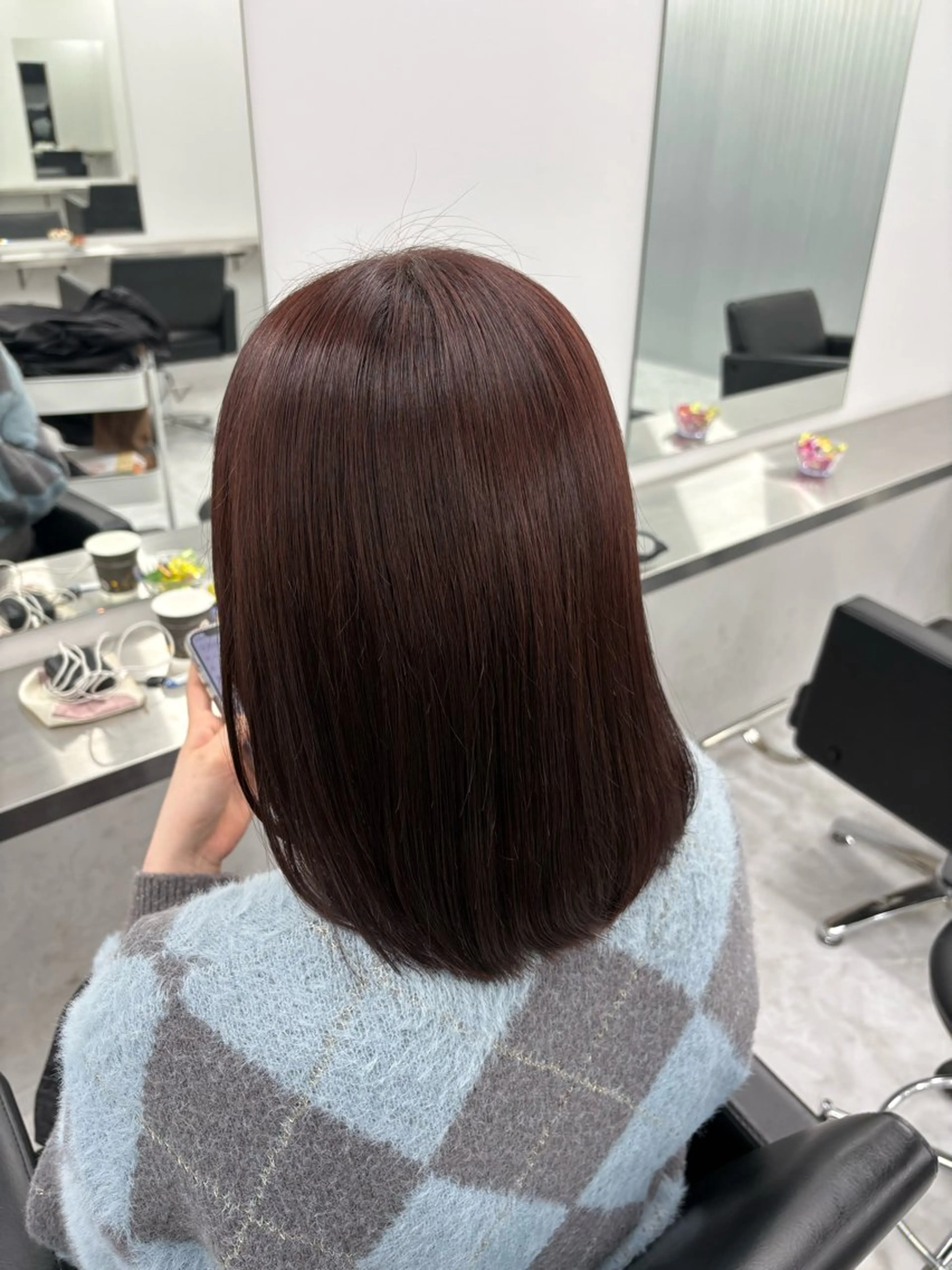 セミロング カラー 似合わせカラー✞✟ ayumi🐈‍⬛のヘアスタイル