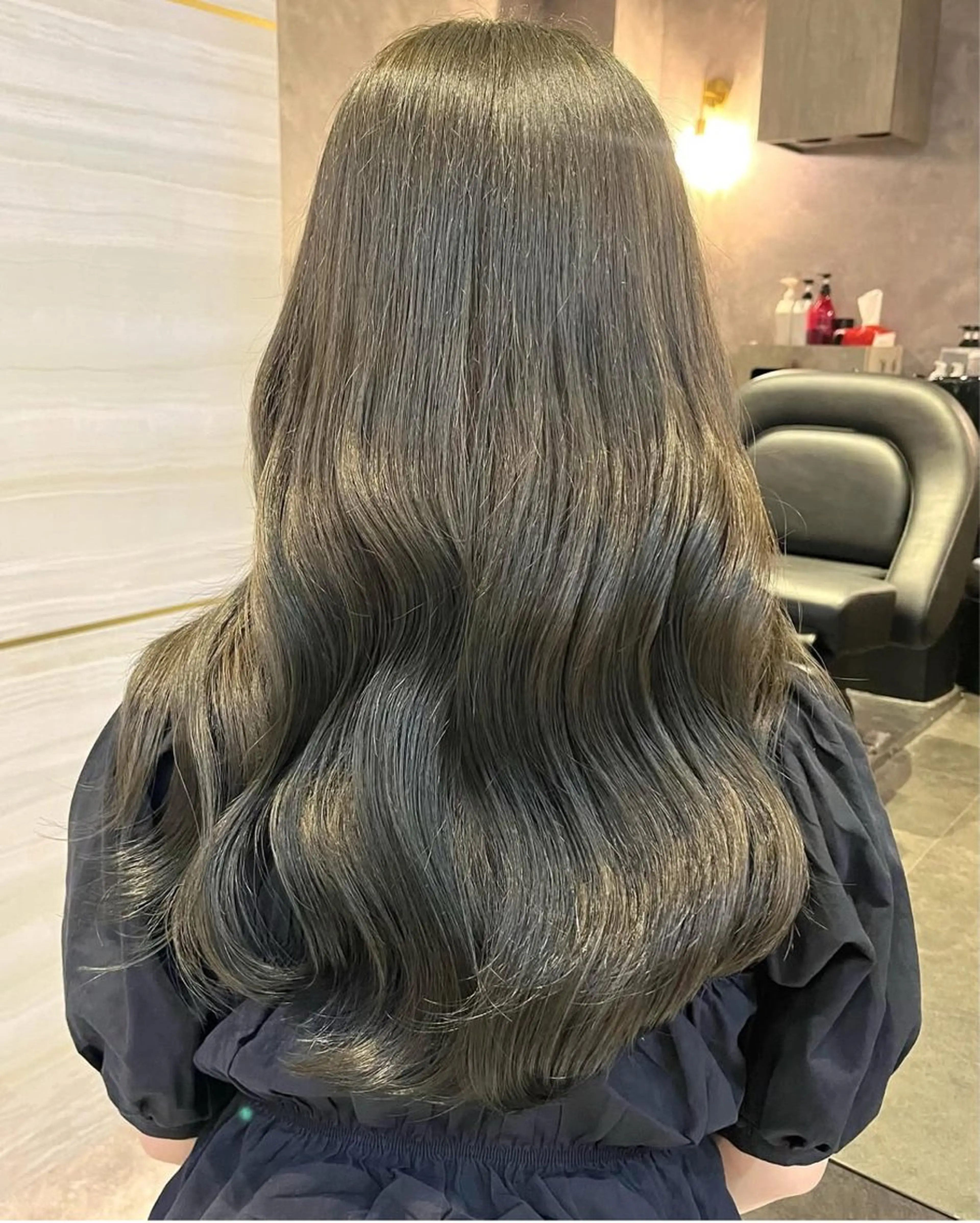 ロング カラー 💘Kurea💘 艶髪/韓国/暗髪のヘアスタイル