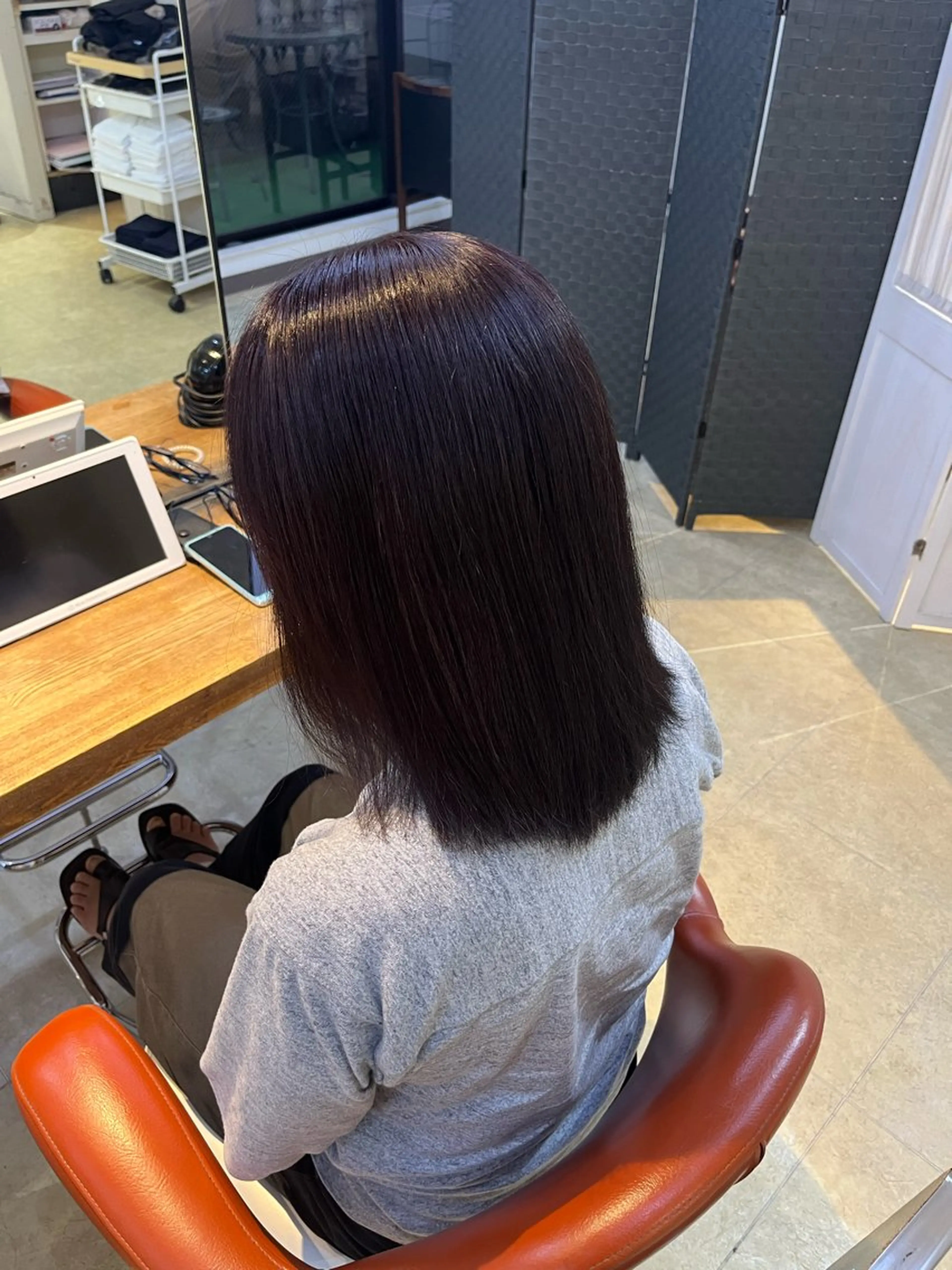 ミディアム 松本 ひなたのヘアスタイル