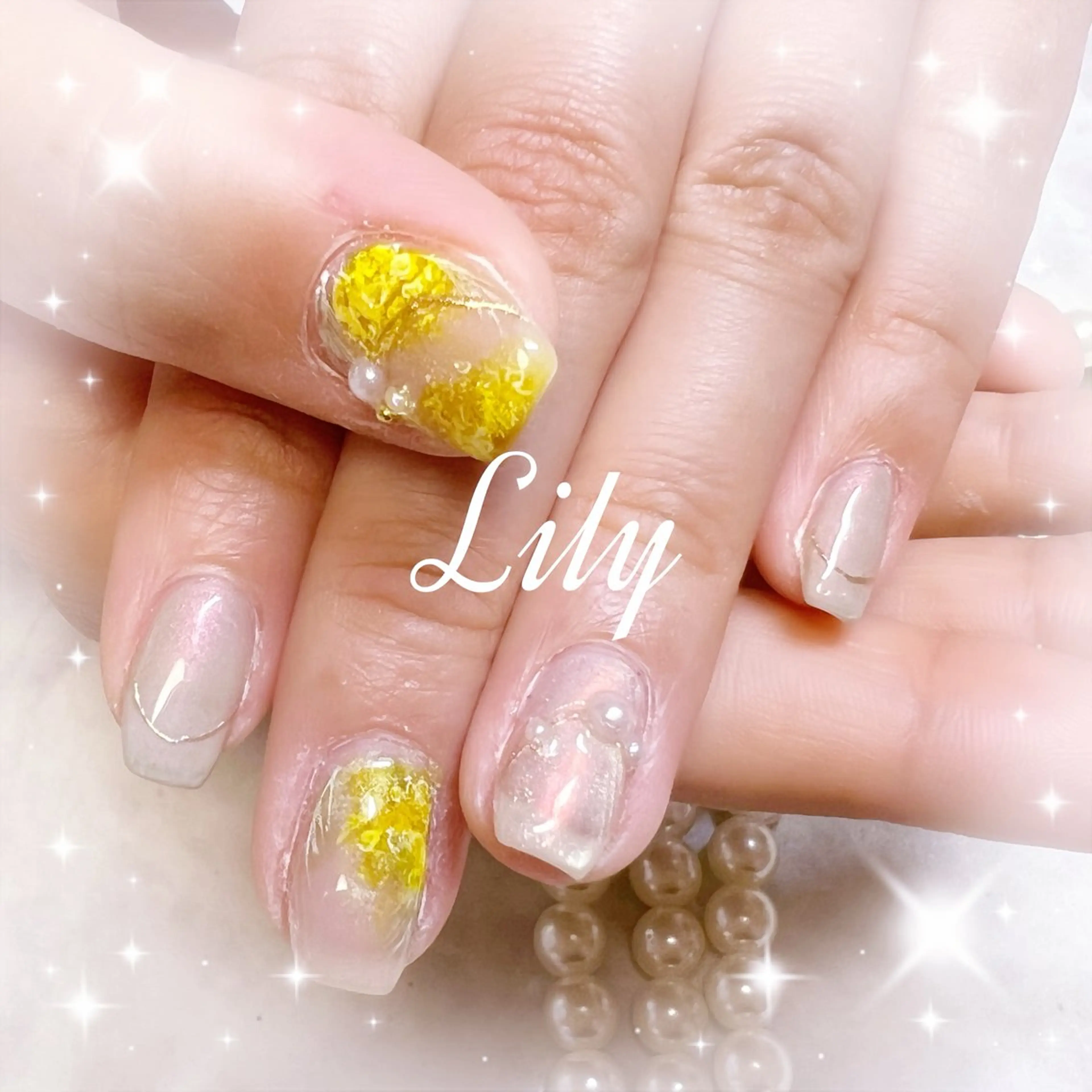 ネイル ハンドネイル Lily*nail 🌻Mii🌻のネイルデザイン