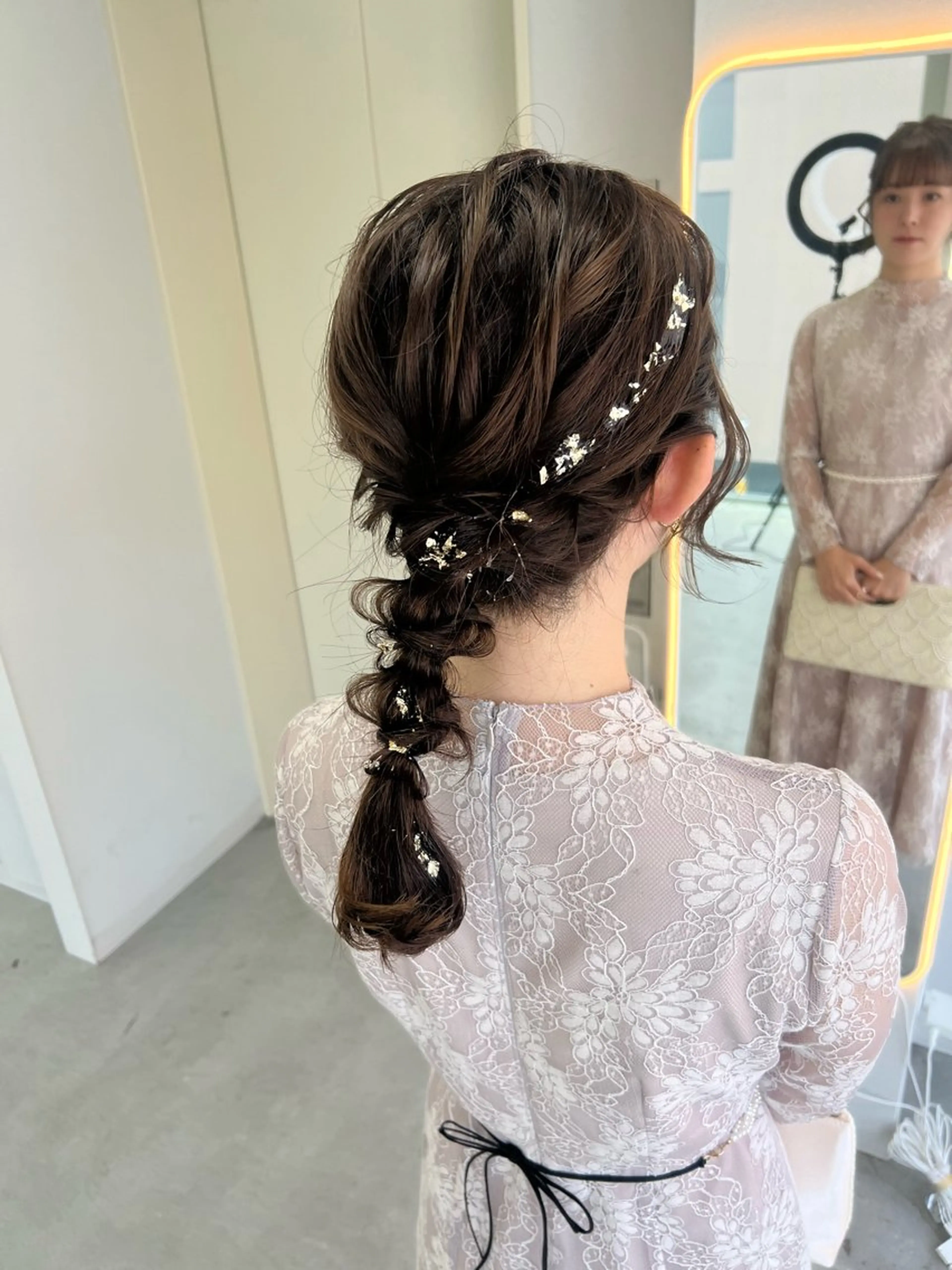 ミディアム ヘアセット maya レイヤーカットのヘアスタイル