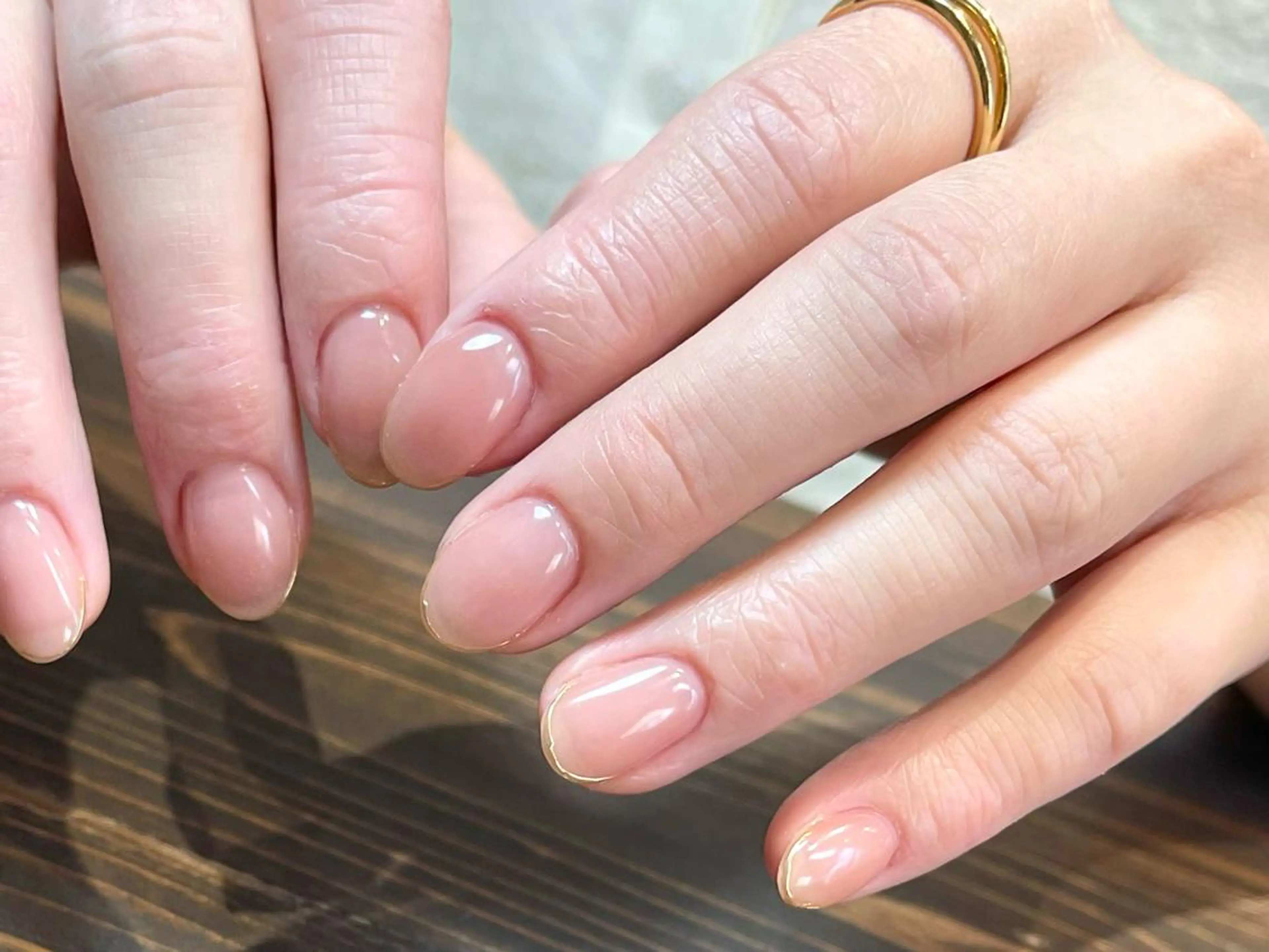 ネイル アートネイル ジェルネイル ニュアンスネイル オフィスネイル シンプルネイル ハンドネイル kinjo yuaのネイルデザイン