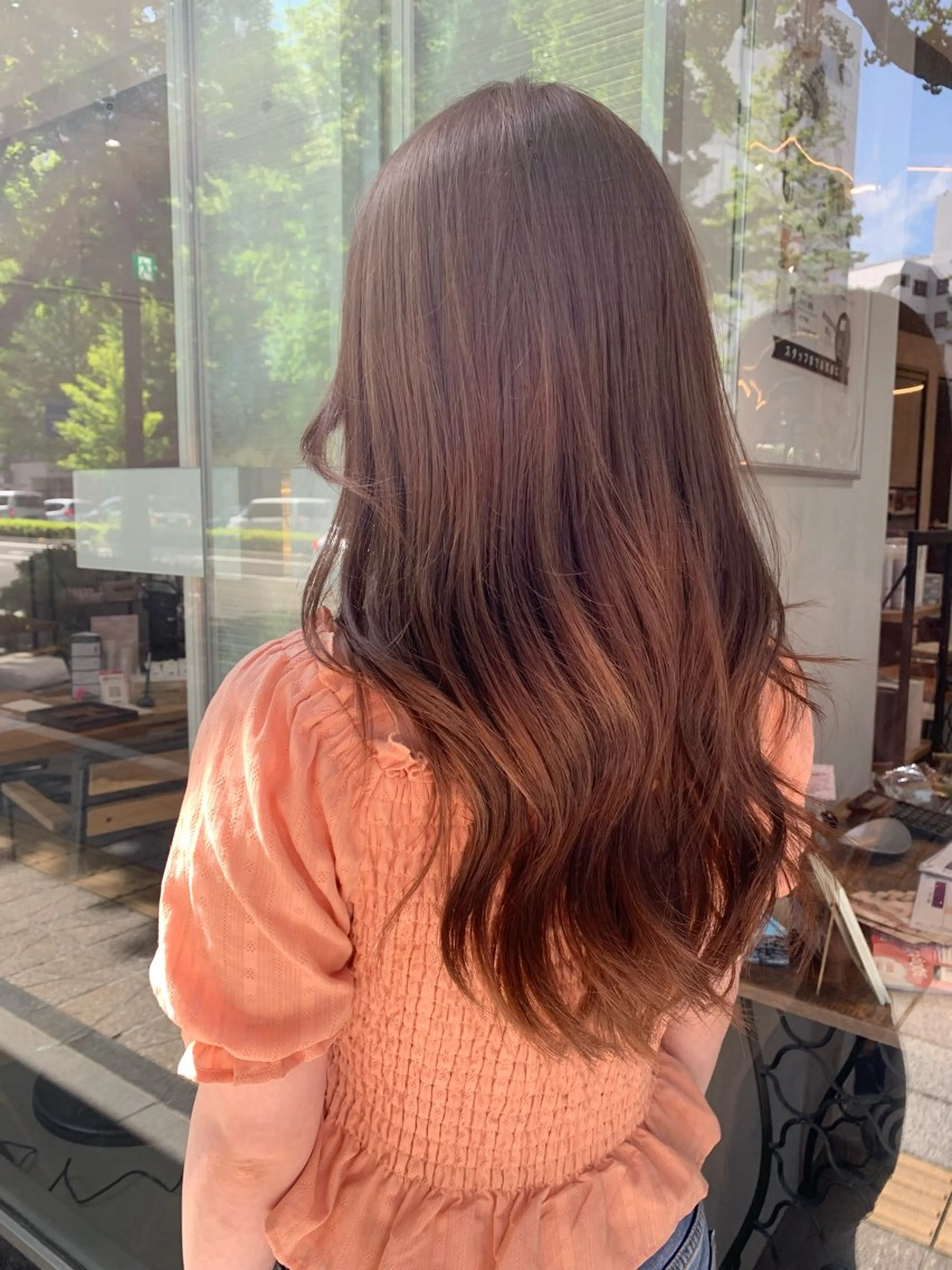 ロング カット ヘアカラー トリートメント MINAMl 🌿のヘアスタイル