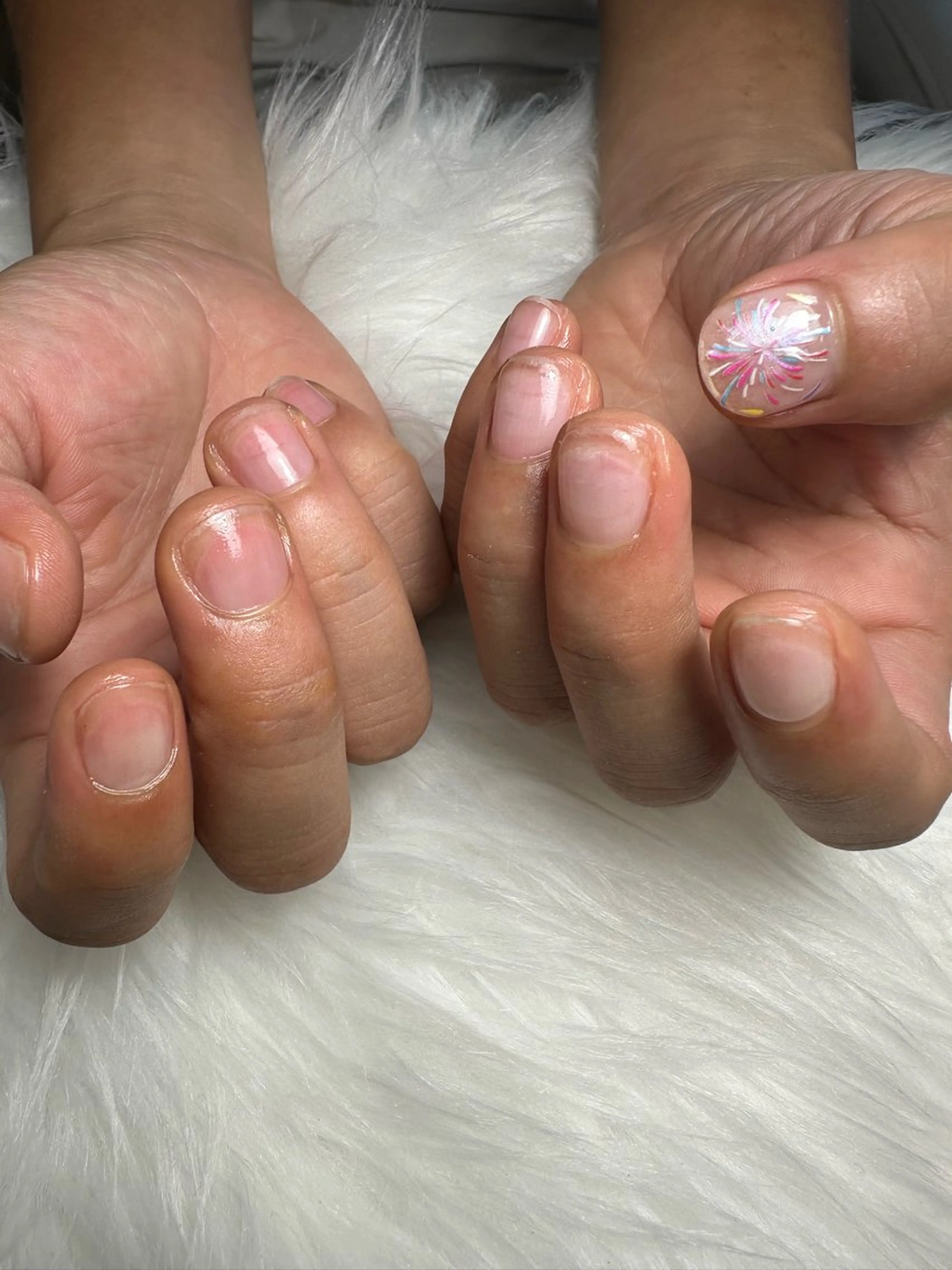 ネイル クリアネイル ジェルネイル メンズネイル Nakano Kanaのネイルデザイン