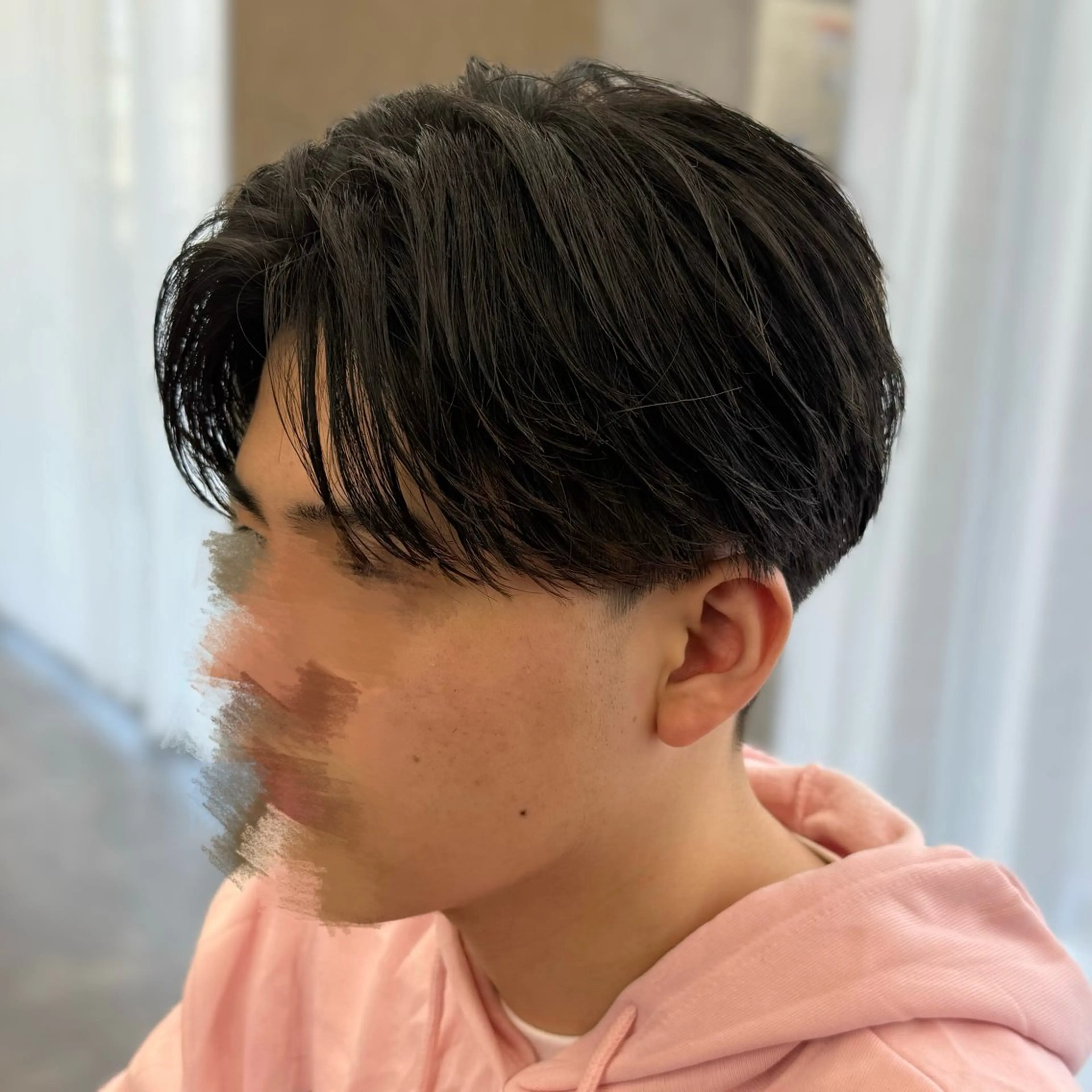メンズ センターパート メンズパーマ 刈り上げ カット  楓🍁COQU ✂︎men's限定のヘアスタイル