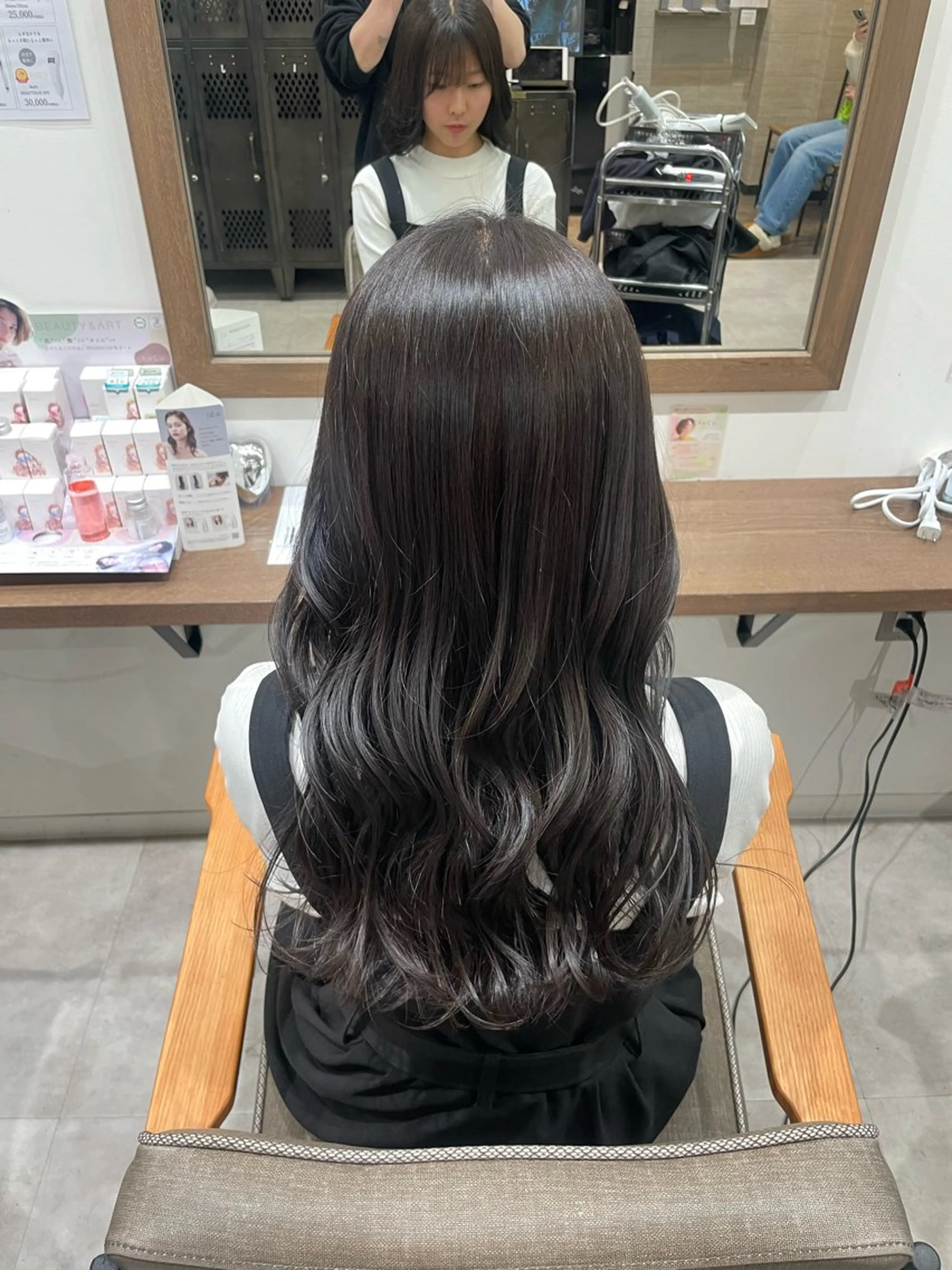 ロング ルナ🫐縮毛矯正 🫐髪質改善のヘアスタイル