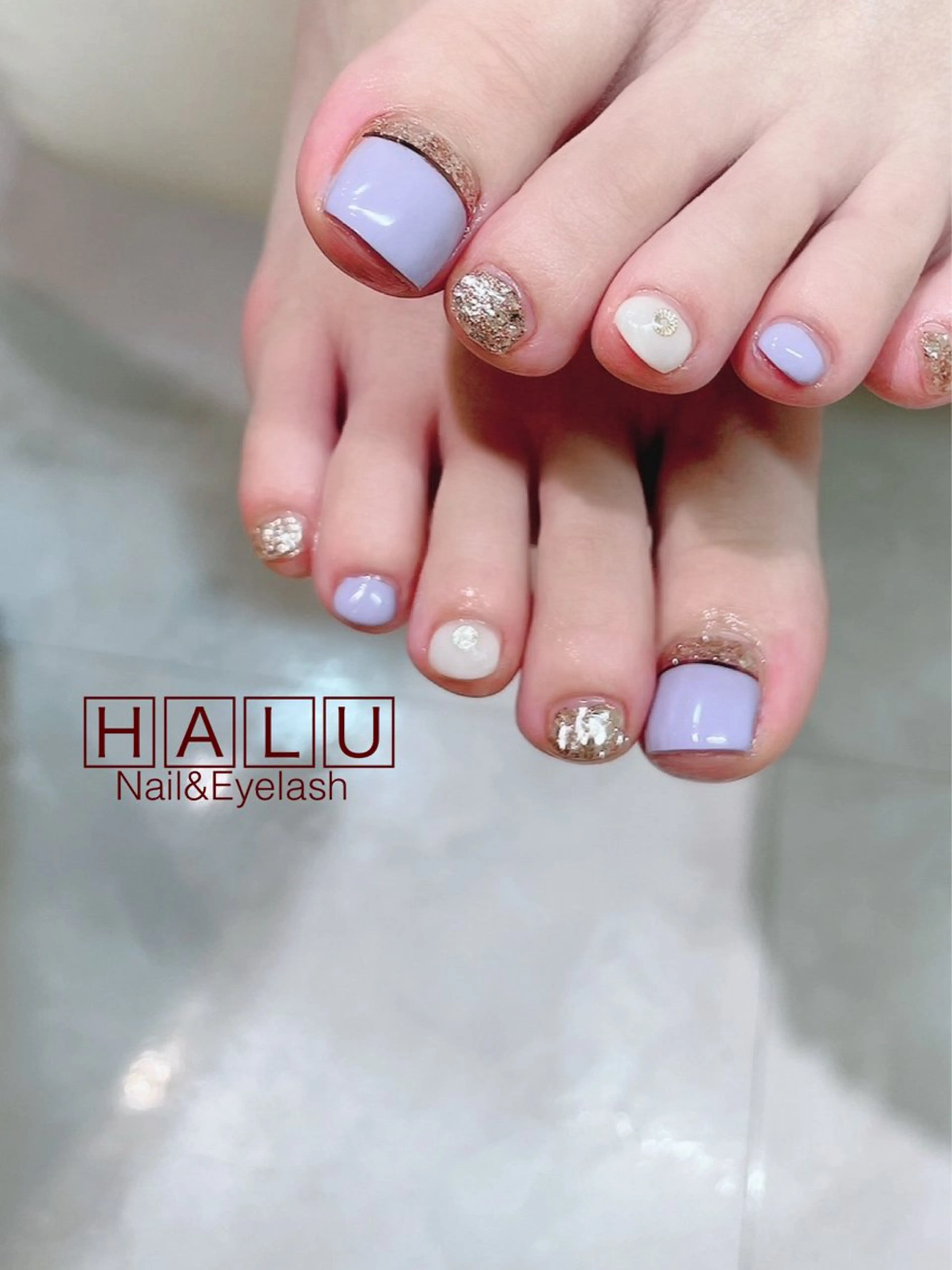 ネイル パープル HALU ハルのネイルデザイン