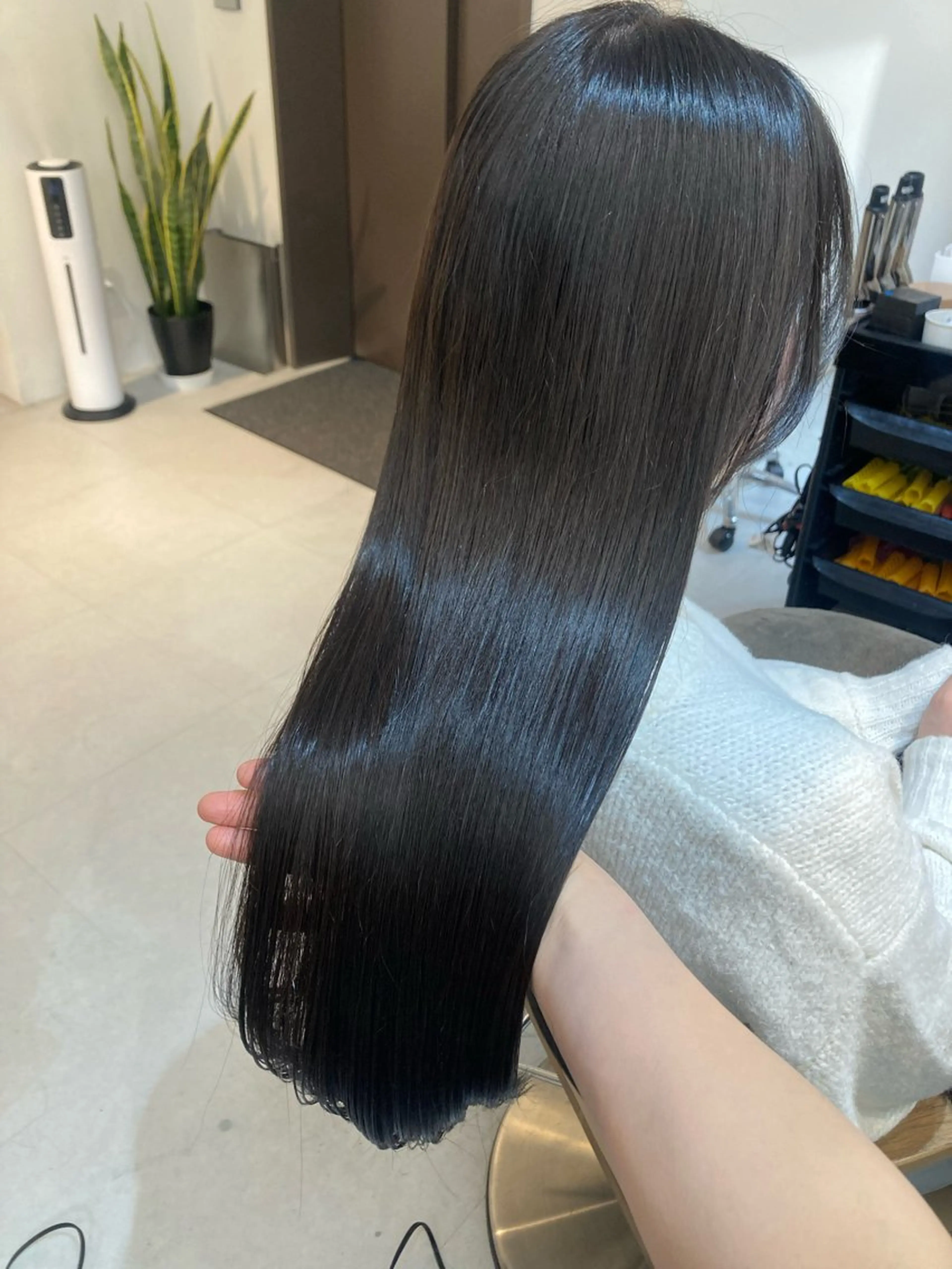 ロング ✨色持ちの良い艶 カラー✨蟹江真世のヘアスタイル