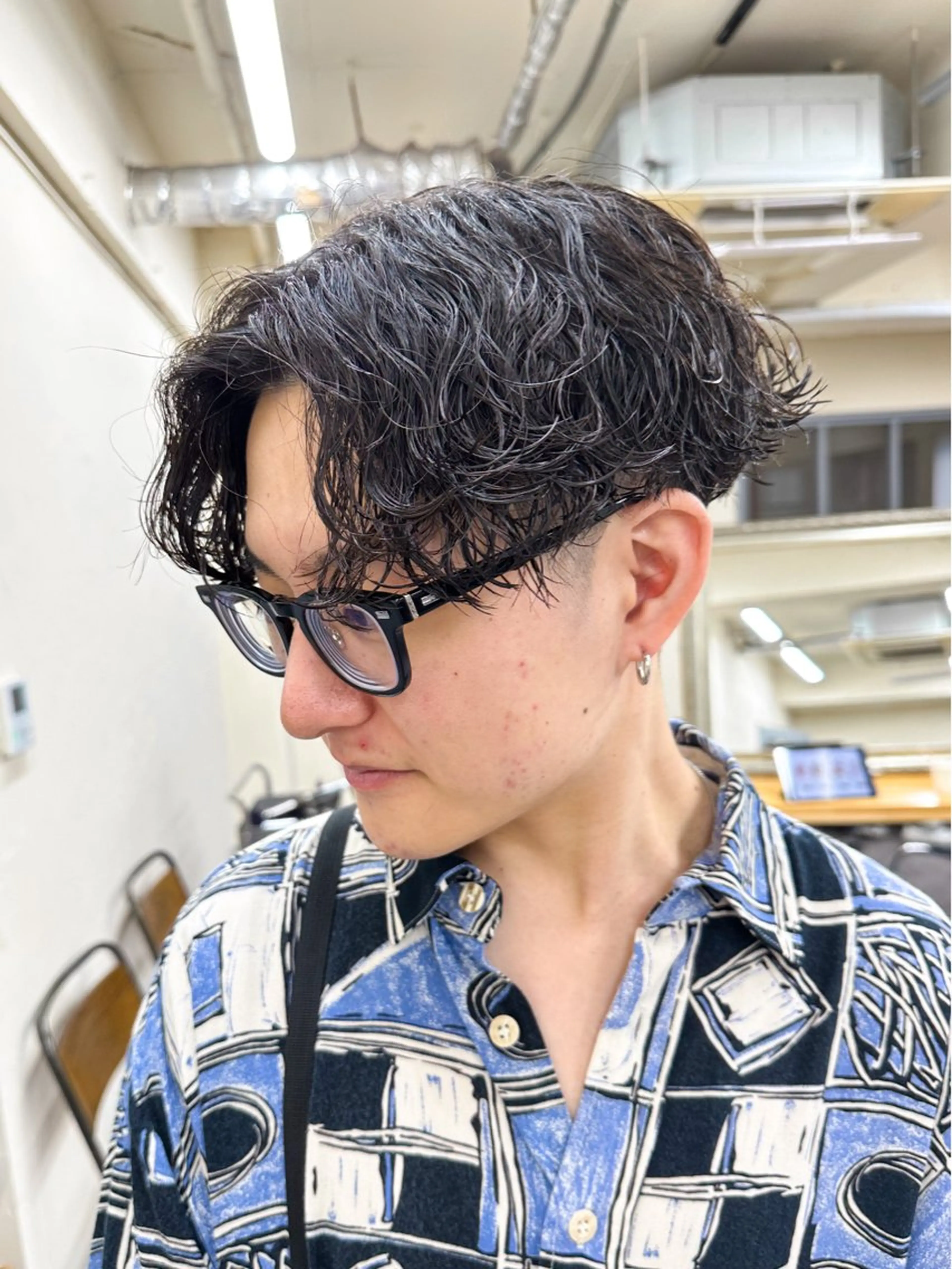 ショート パーマ メンズ メンズパーマ メンズ特化ryoのヘアスタイル